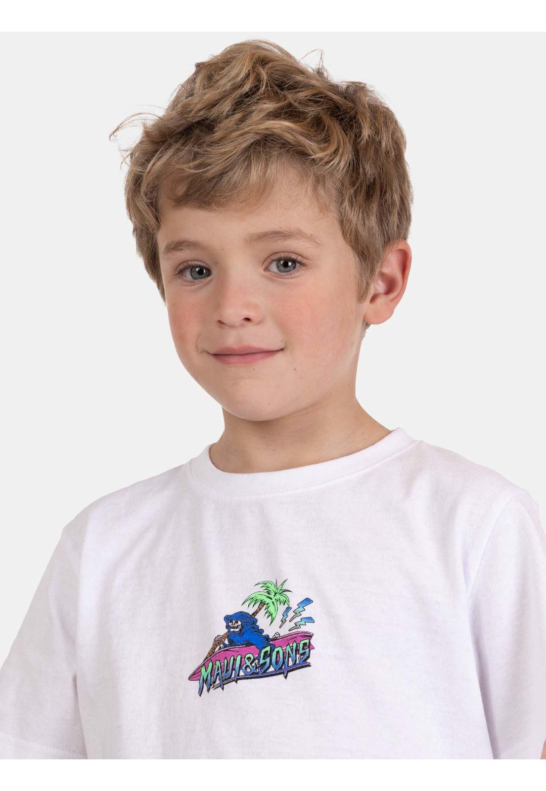 Polera MC OlaFit Blanco Infantil Maui And Sons-2