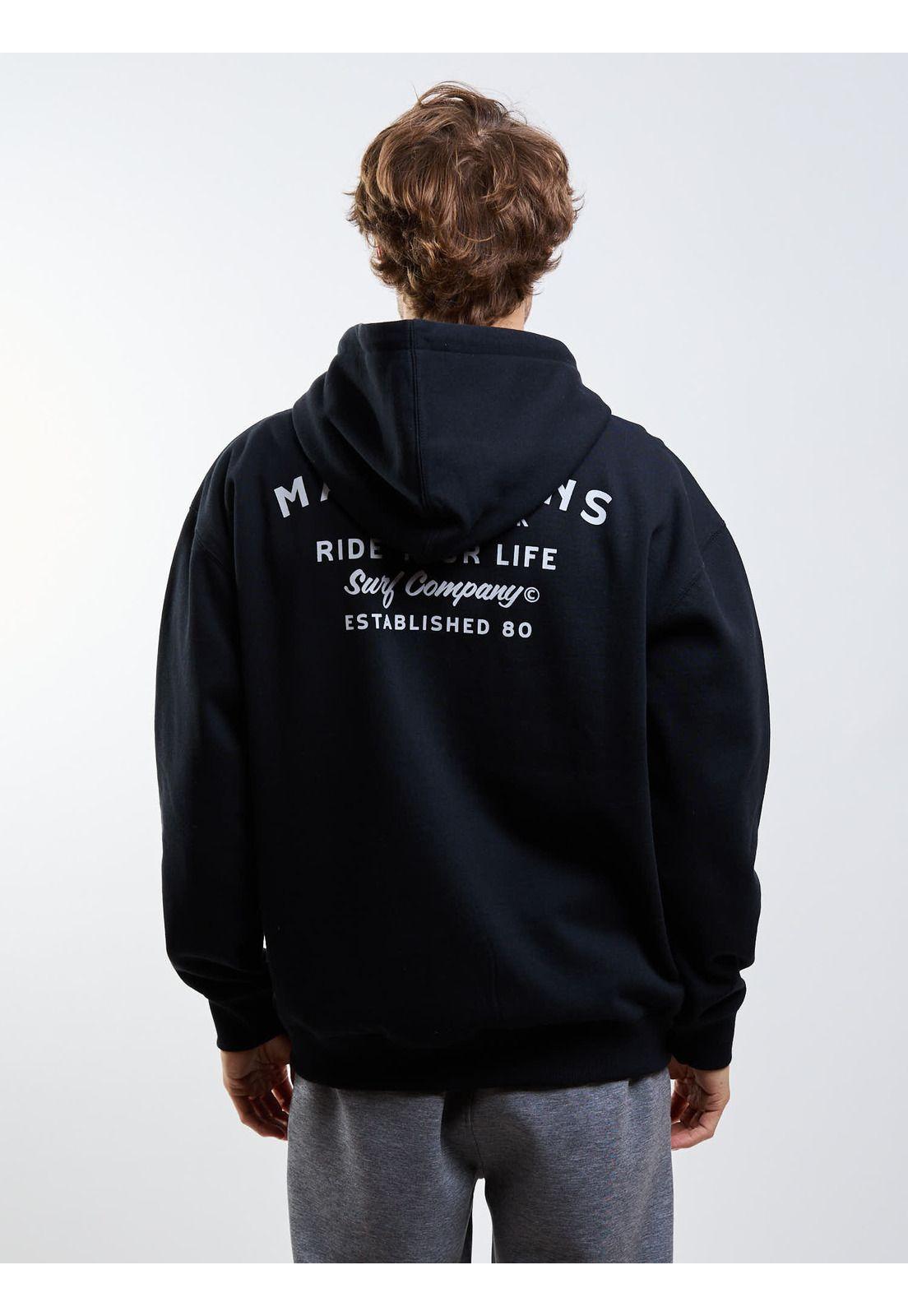 Poleron FZ Seava Negro Hombre Maui And Sons-4