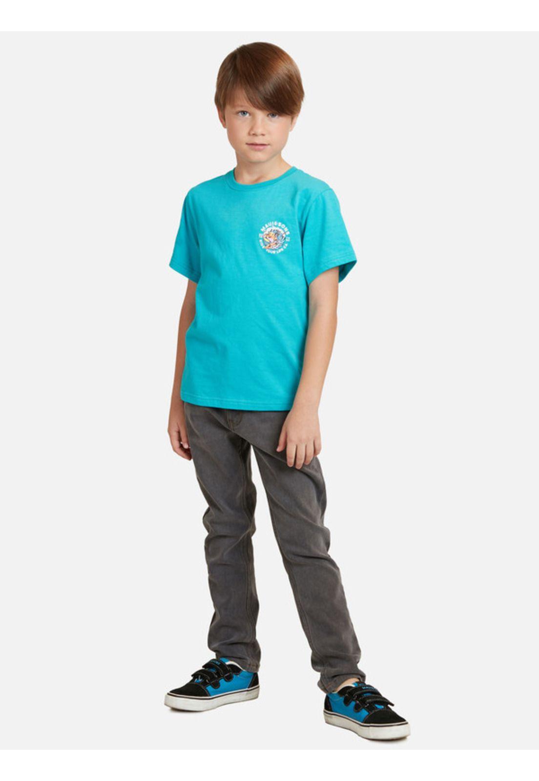 Polera Coctel Surf Niño Celeste Maui And Sons-3