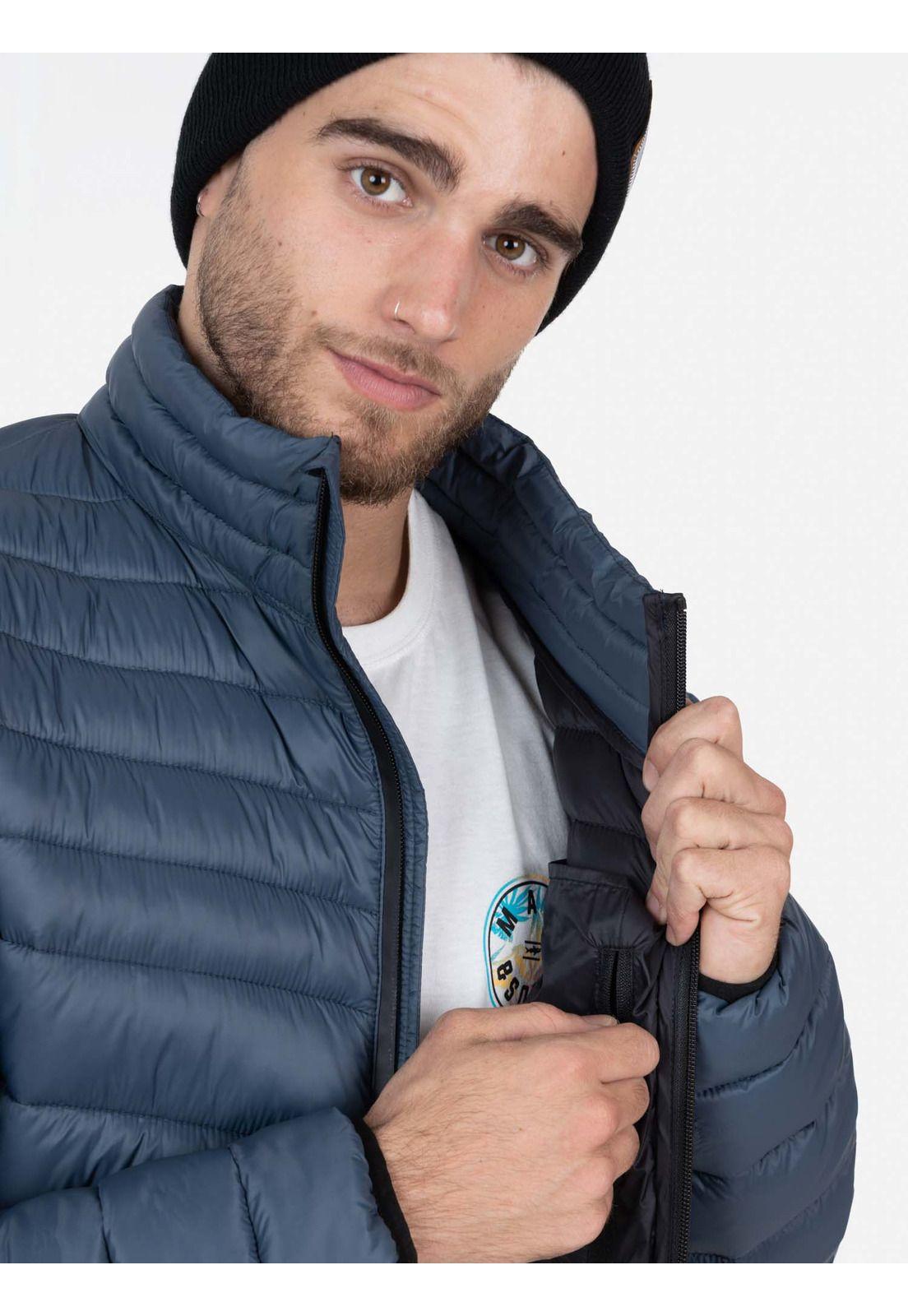 Parka Diagonal Quited Hombre Azul Maui and Sons-2