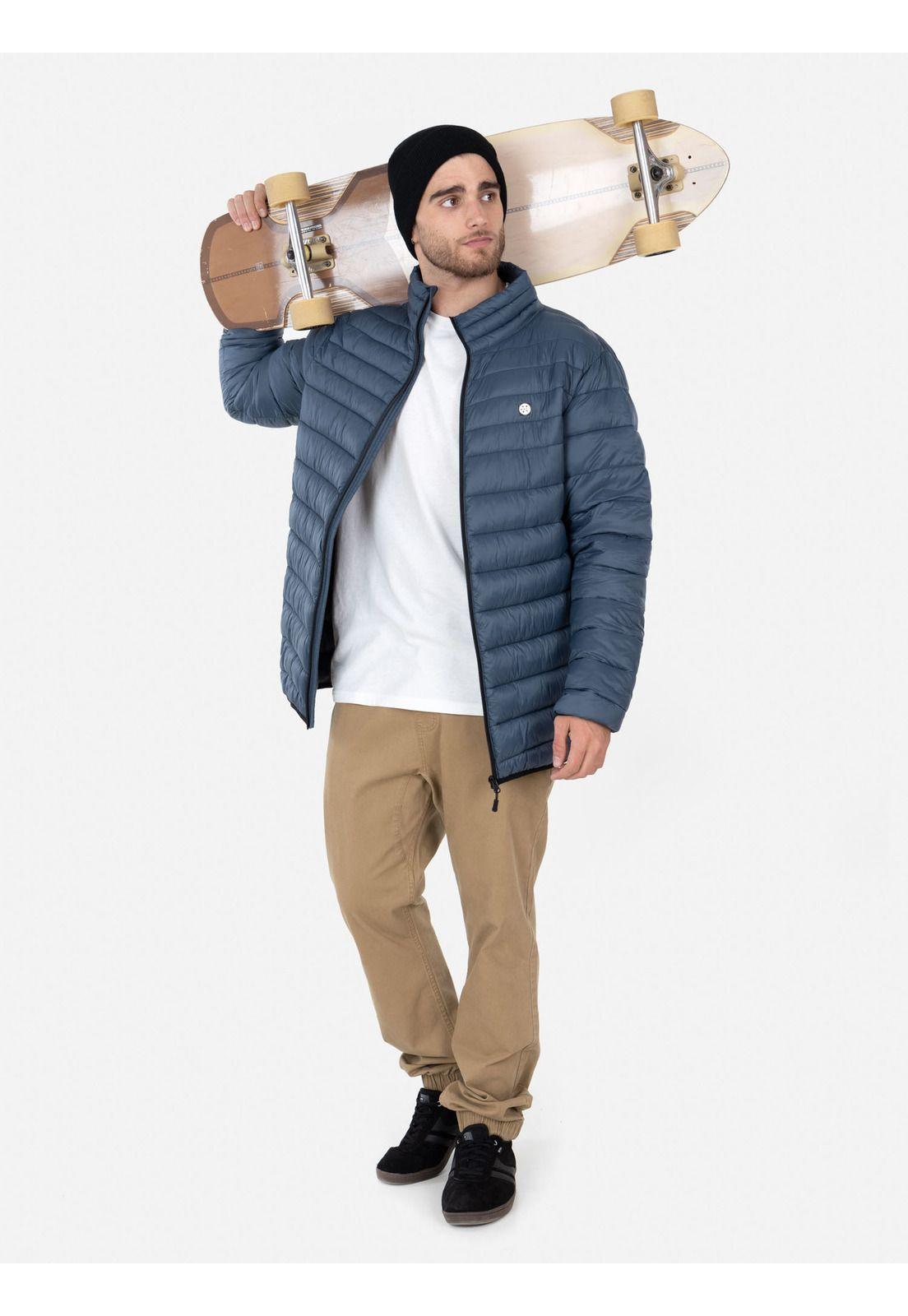 Parka Diagonal Quited Hombre Azul Maui and Sons-3