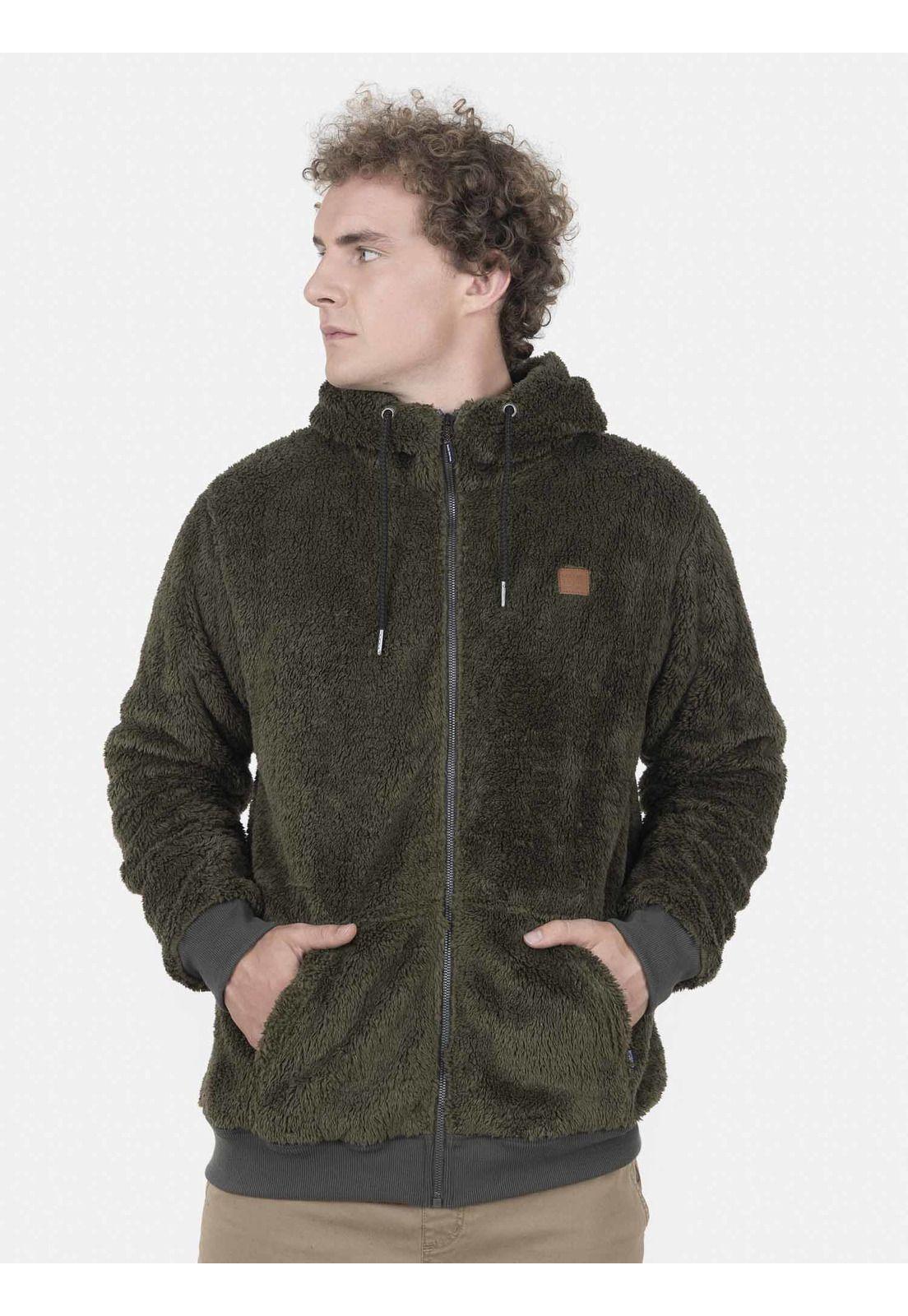 Poleron Hombre CLASSIC SHERPA STREET Verde Maui and Sons-0