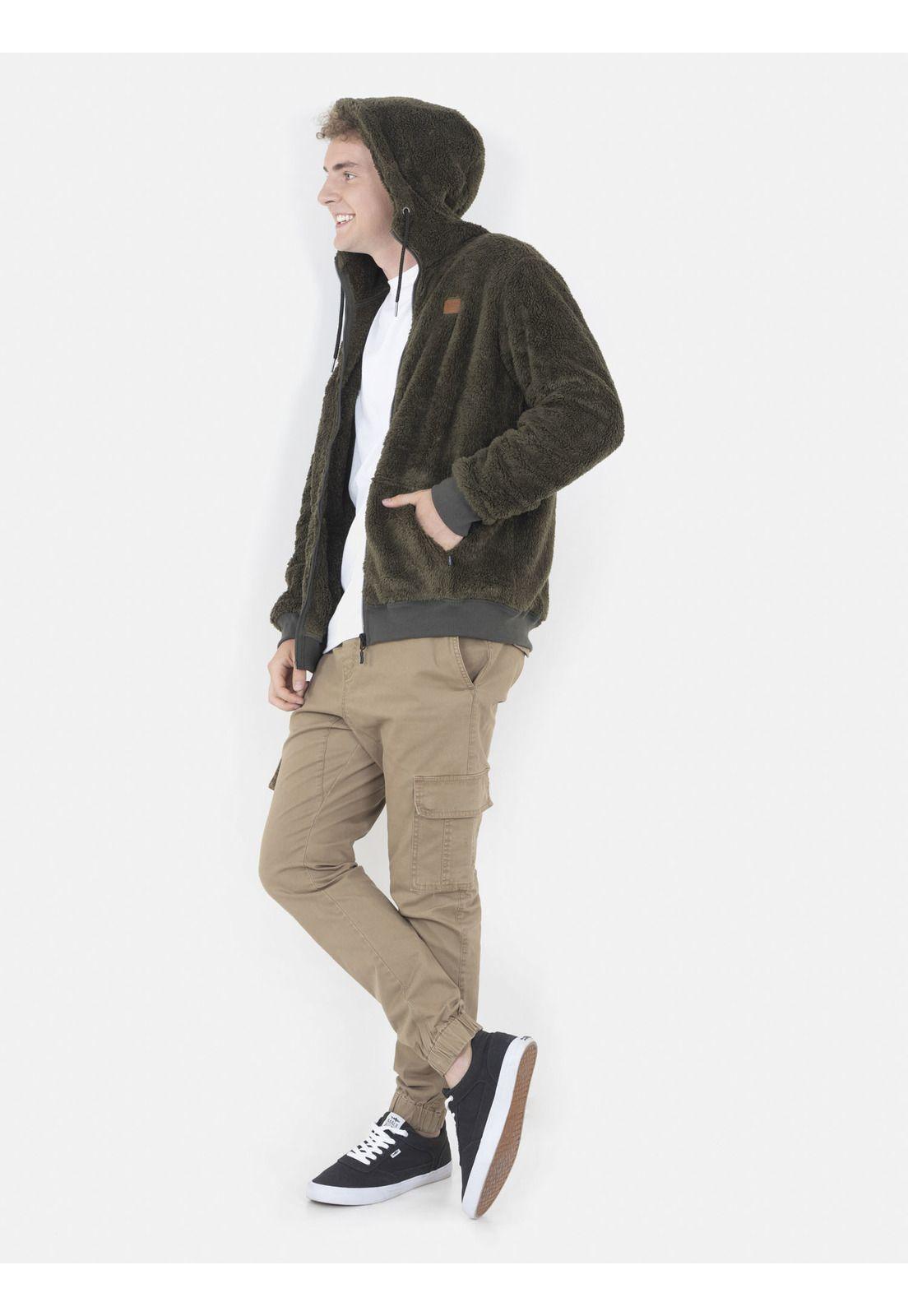 Poleron Hombre CLASSIC SHERPA STREET Verde Maui and Sons-3