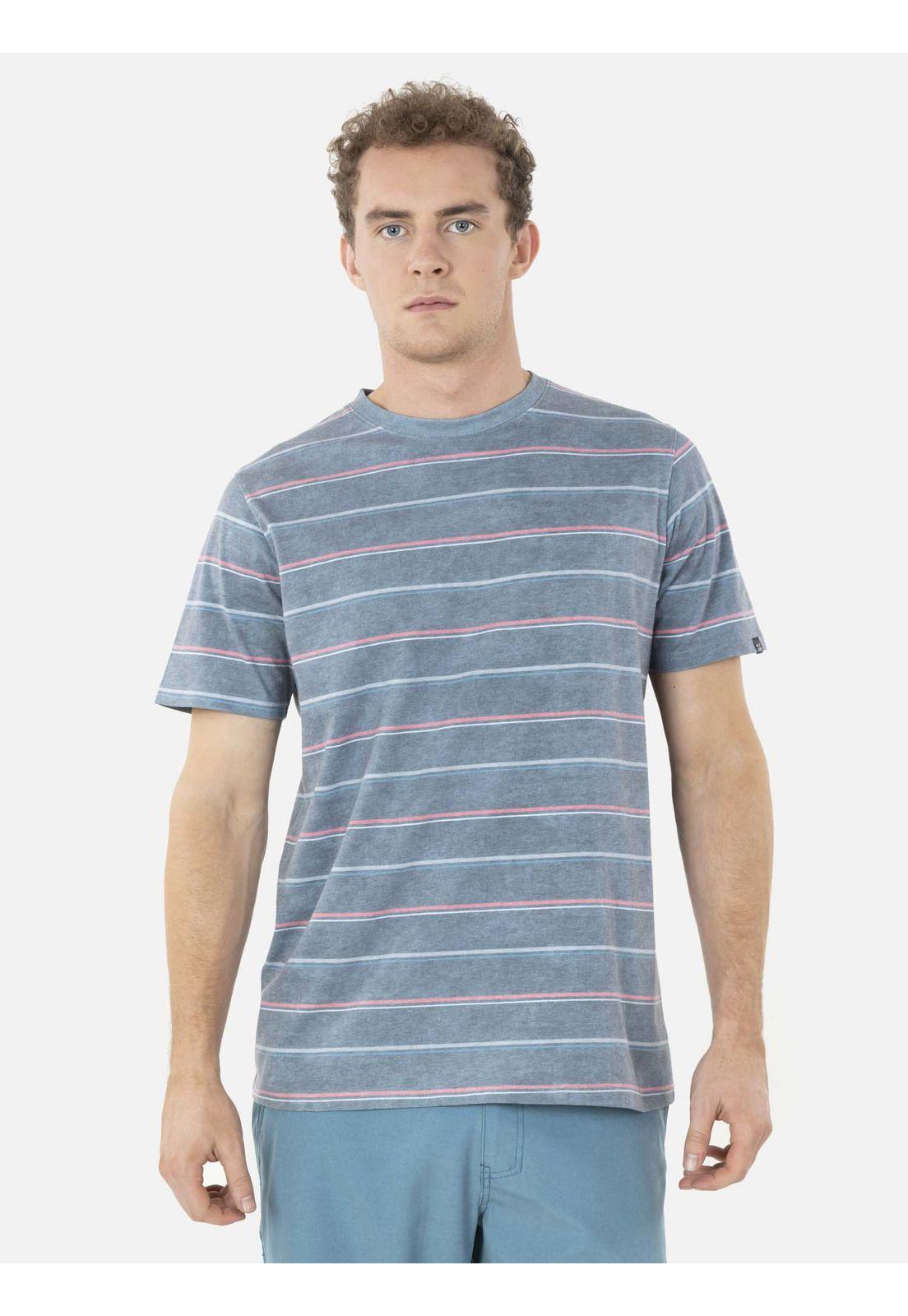 Polera THE BRIDGE STRIKE SS TEE Hombre Gris Maui and Sons-0