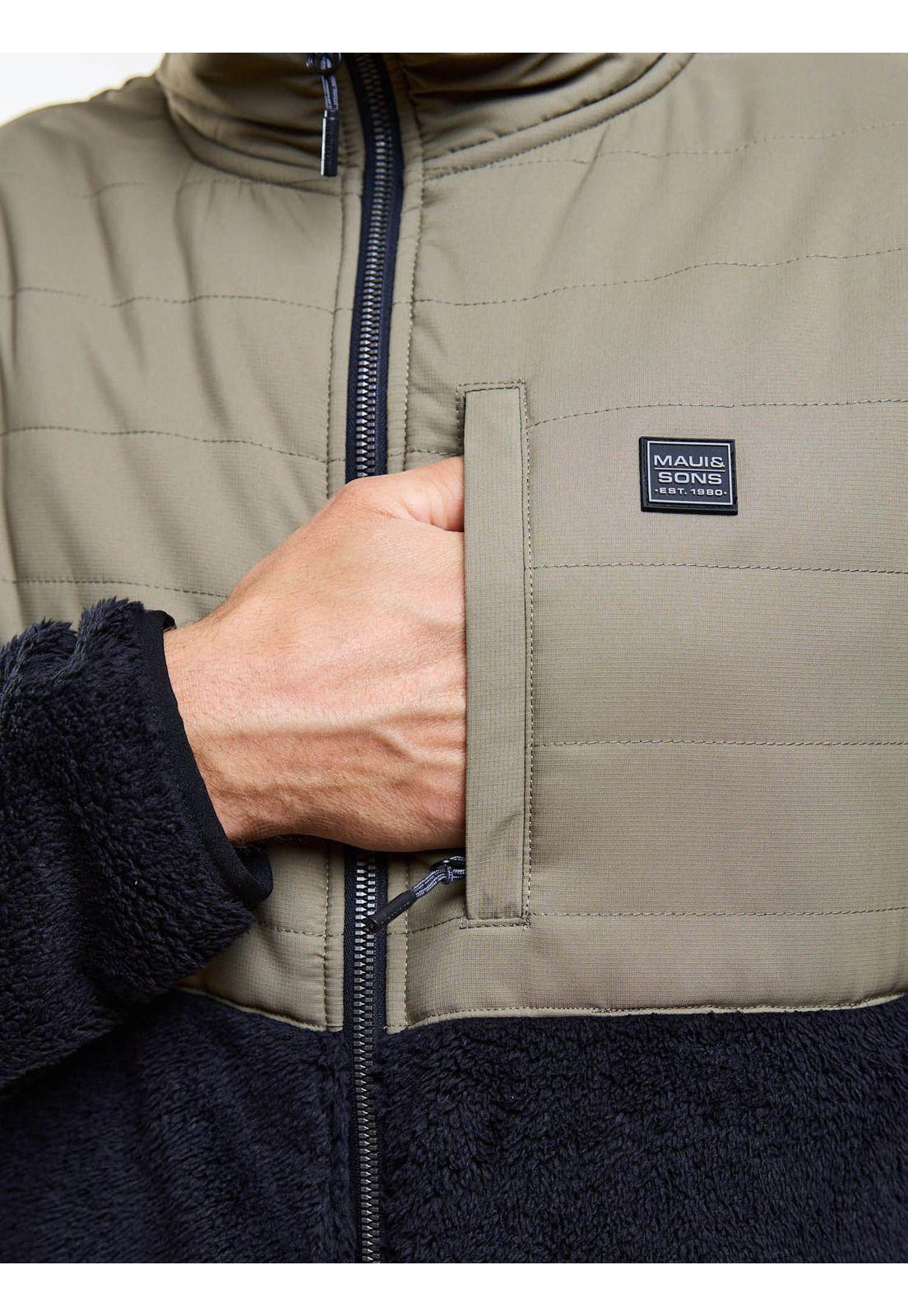 Poleron Chiporro Forest Quilted Verde Hombre Maui And Sons-3