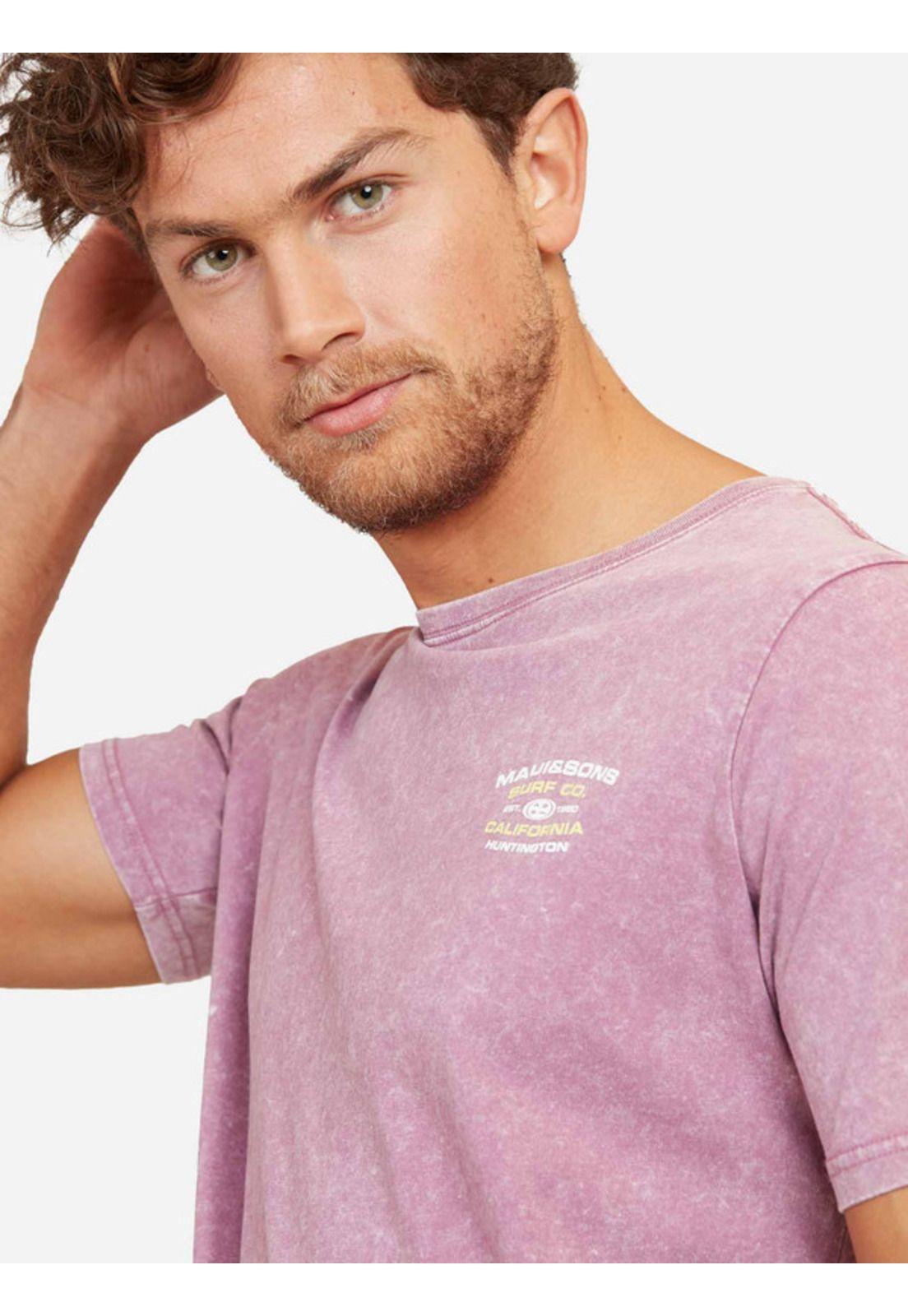 Polera Huntington Sst Hombre Burdeo Maui And Sons-2