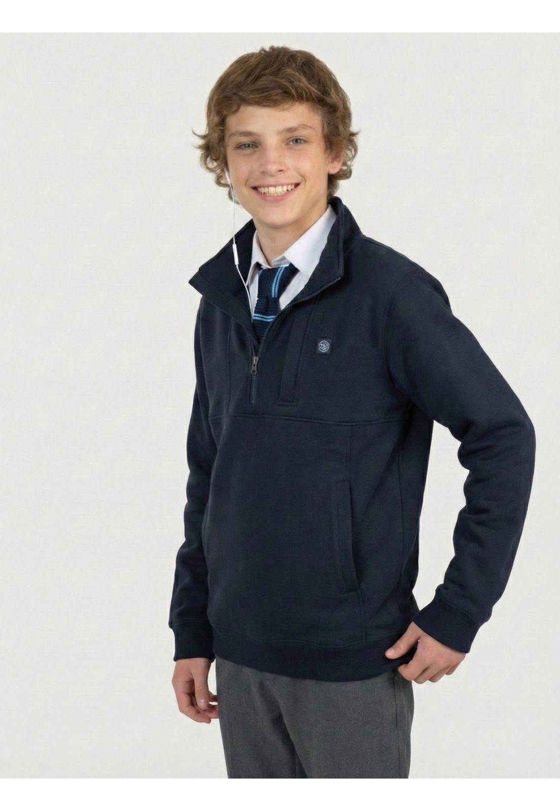 Poleron Escolar Swella Azul Hombre Maui and sons-2