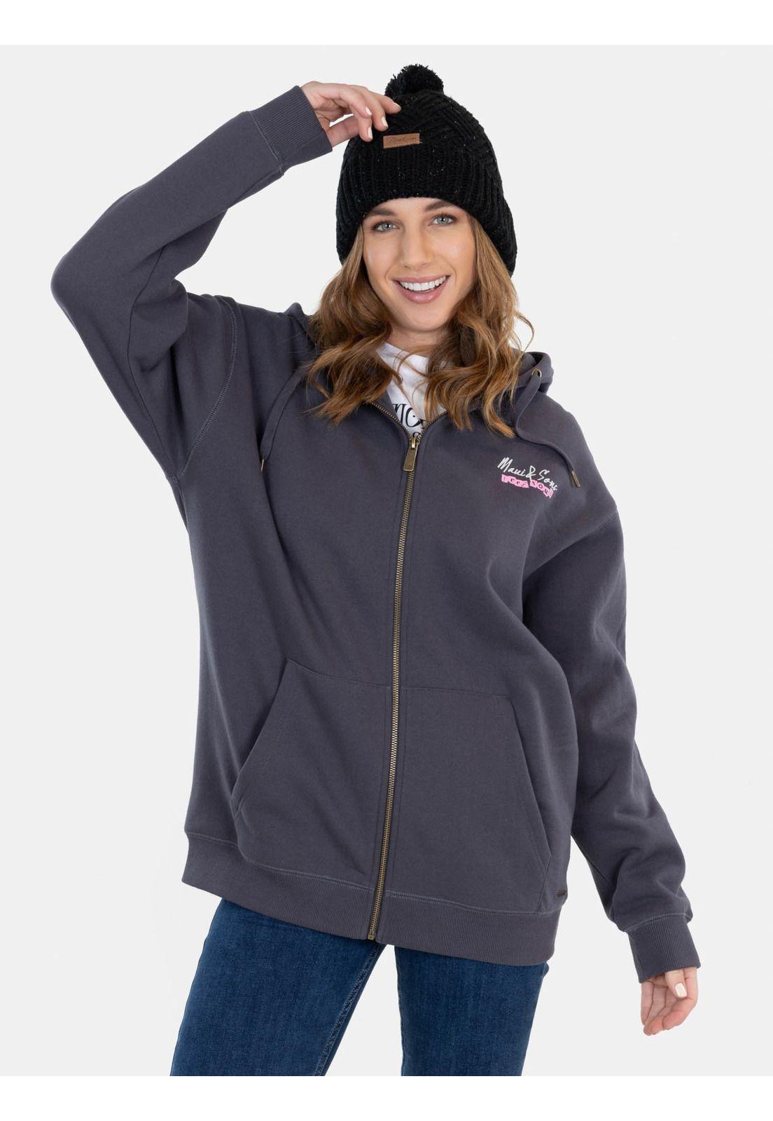 Poleron Eternal Sea Fz Gris Mujer Maui And Sons-0