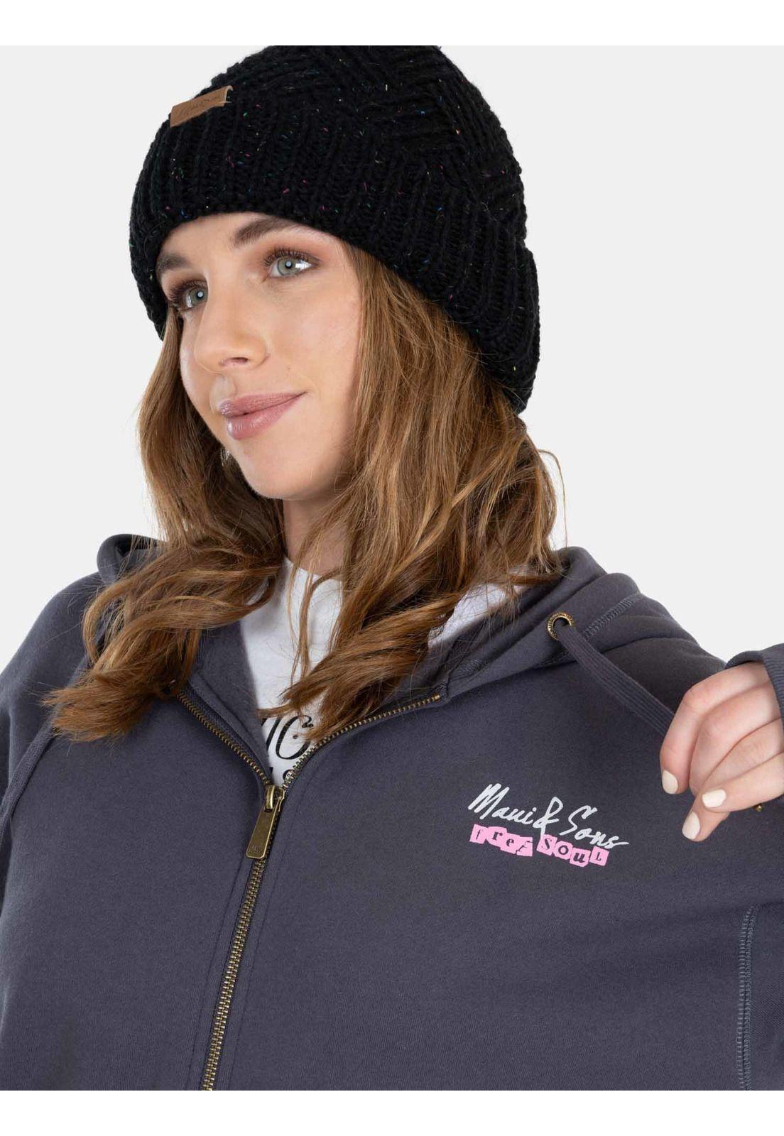 Poleron Eternal Sea Fz Gris Mujer Maui And Sons-2