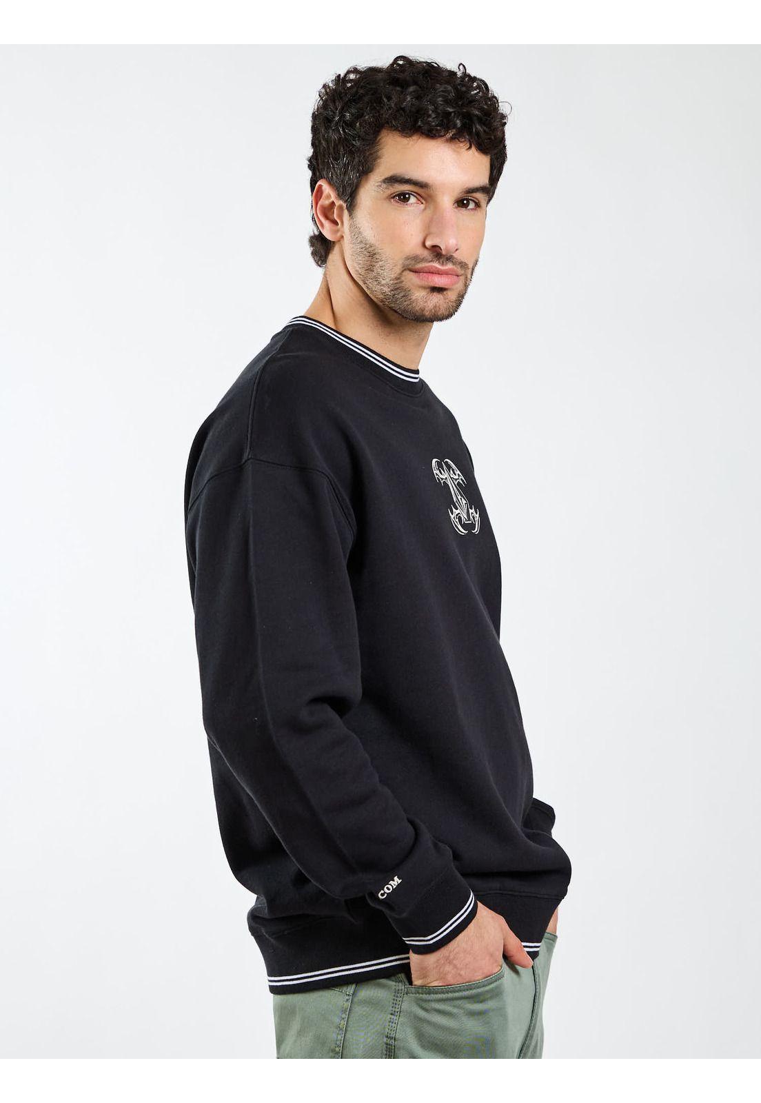 Poleron CR Drift Negro Hombre Volcom-2