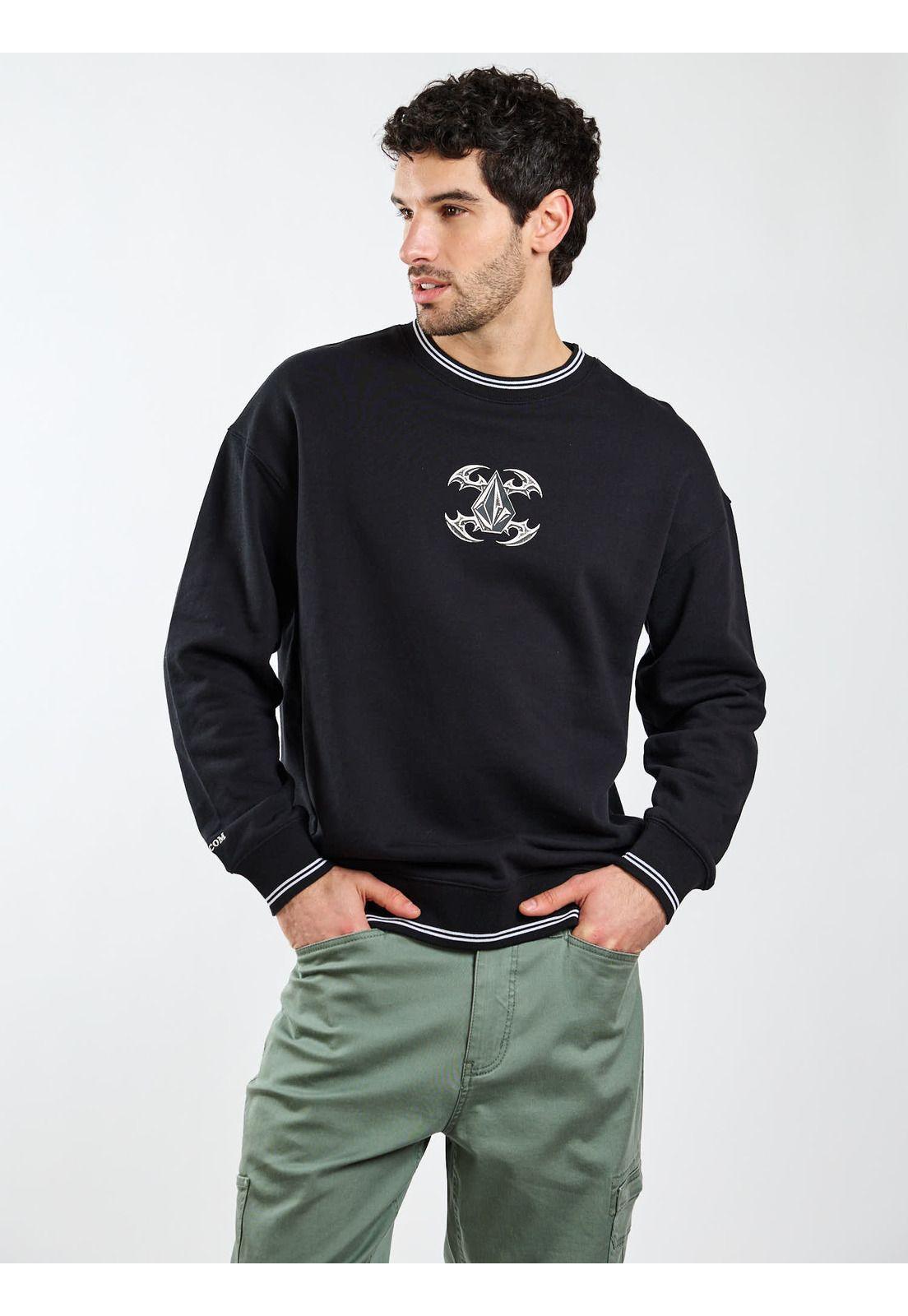 Poleron CR Drift Negro Hombre Volcom-6