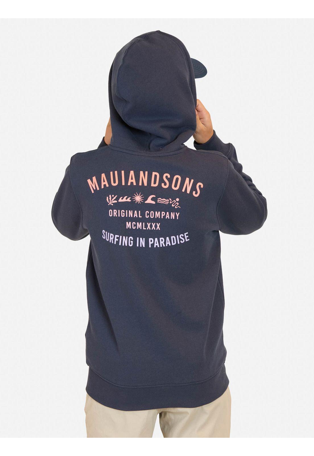 Poleron FZ Hang Azul Infantil Maui And Sons-1