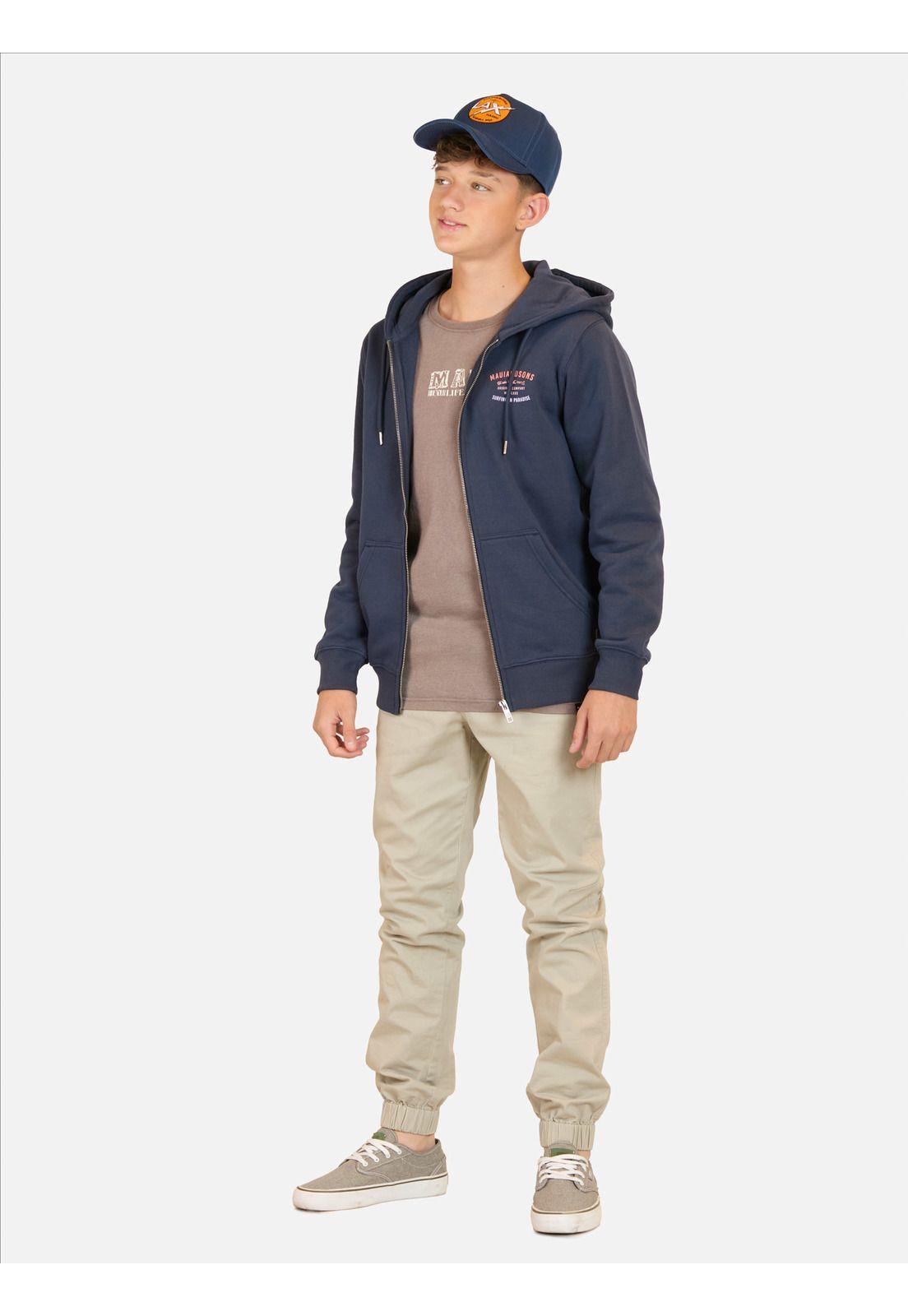 Poleron FZ Hang Azul Infantil Maui And Sons-3
