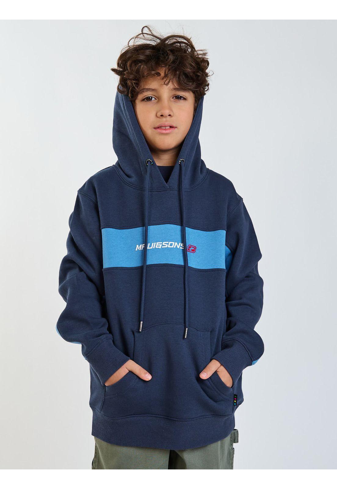 Poleron Canguro Soul Azul Infantil Maui and Sons-5