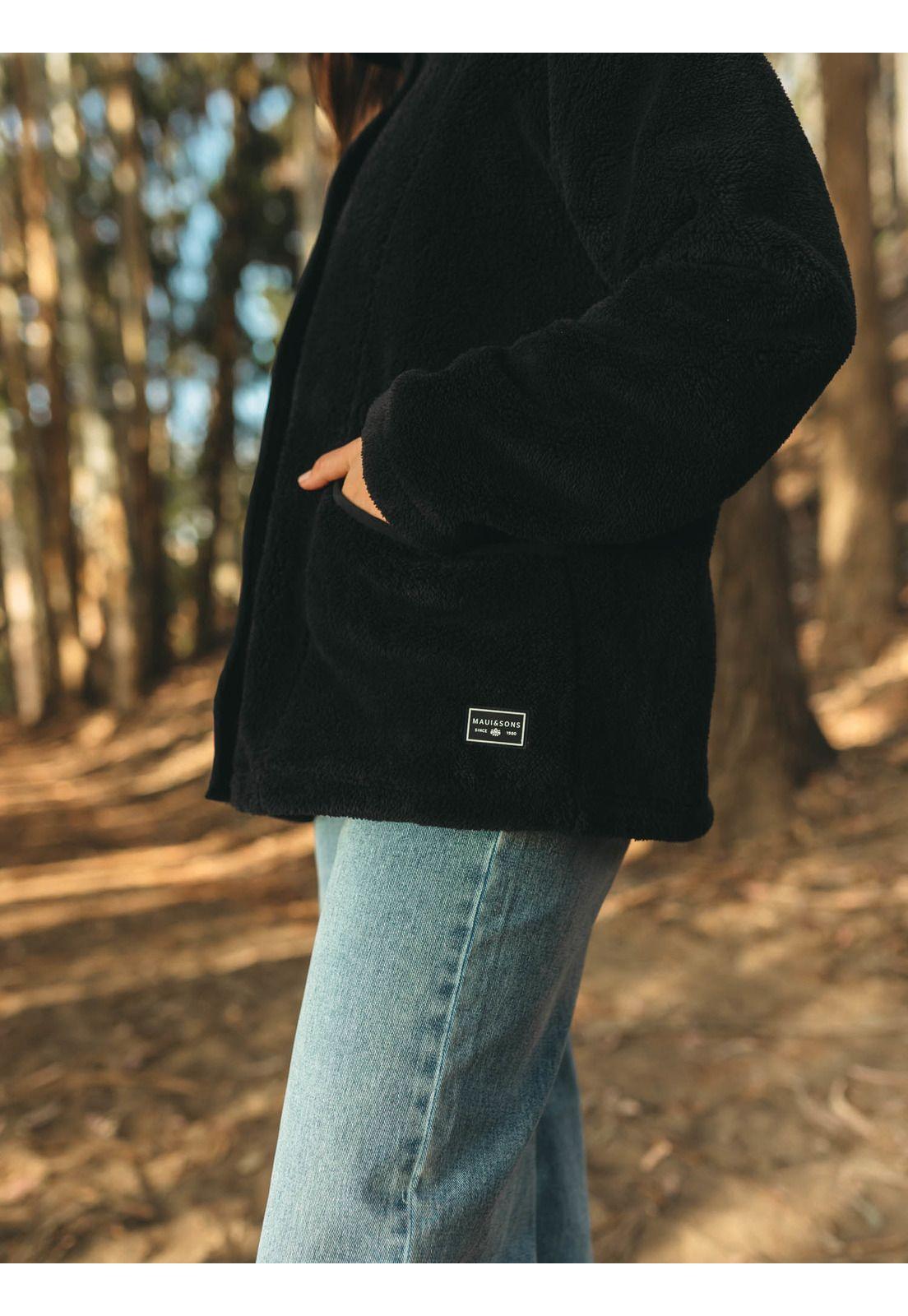 Poleron Pyron Negro Mujer Maui And Sons-2