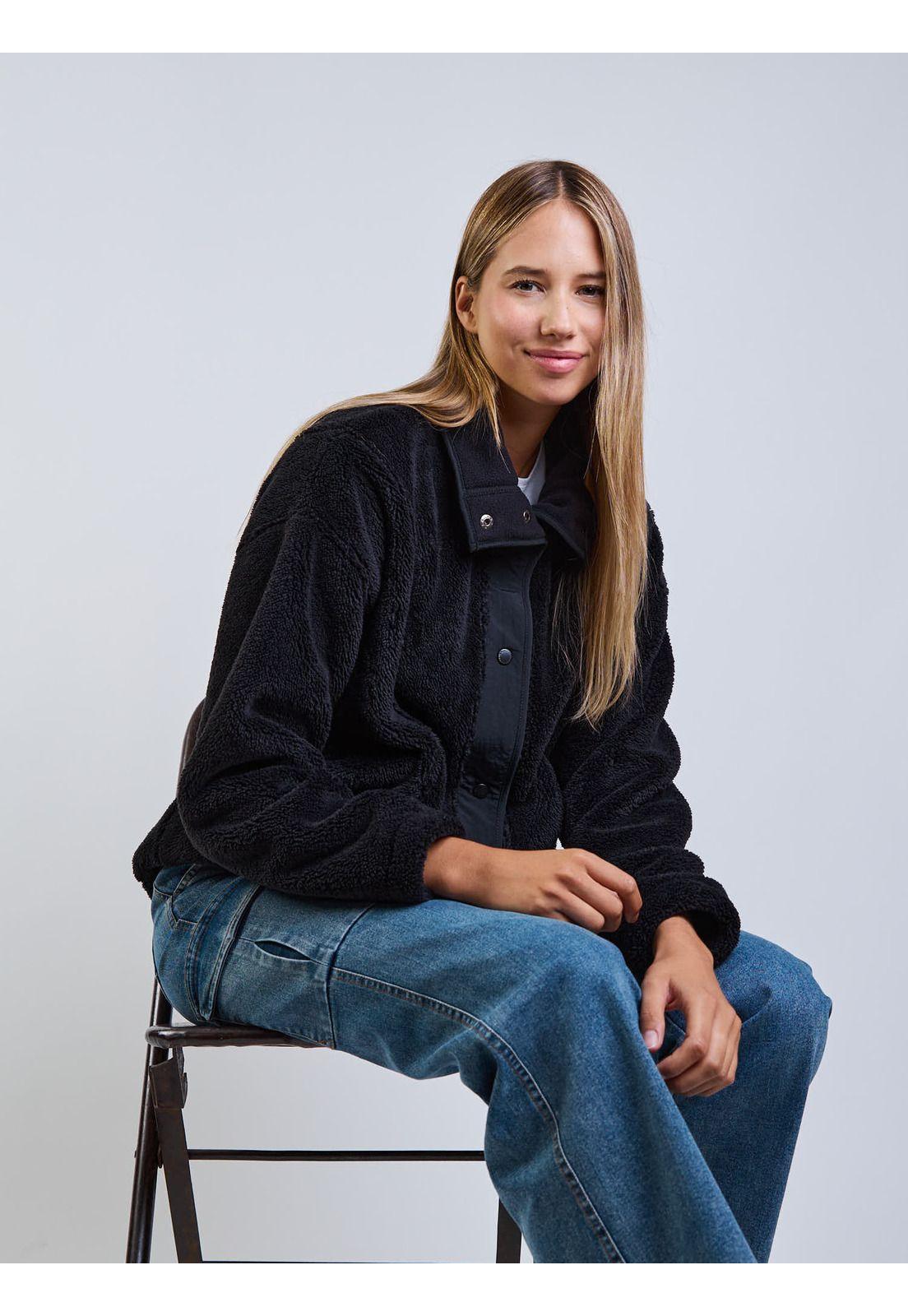 Poleron Pyron Negro Mujer Maui And Sons-8