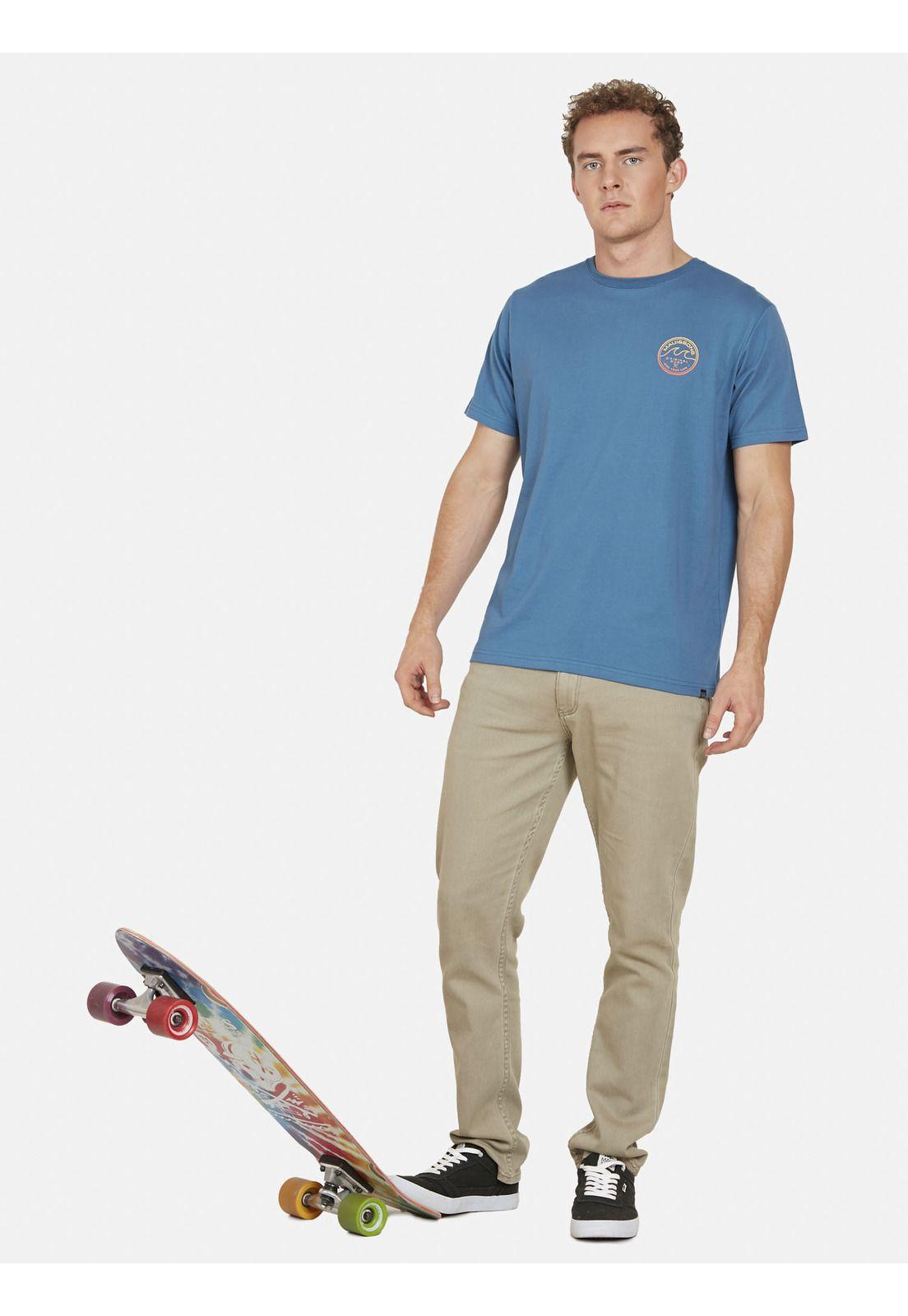 Polera SURFER WAVES Hombre Azul Maui and Sons-3