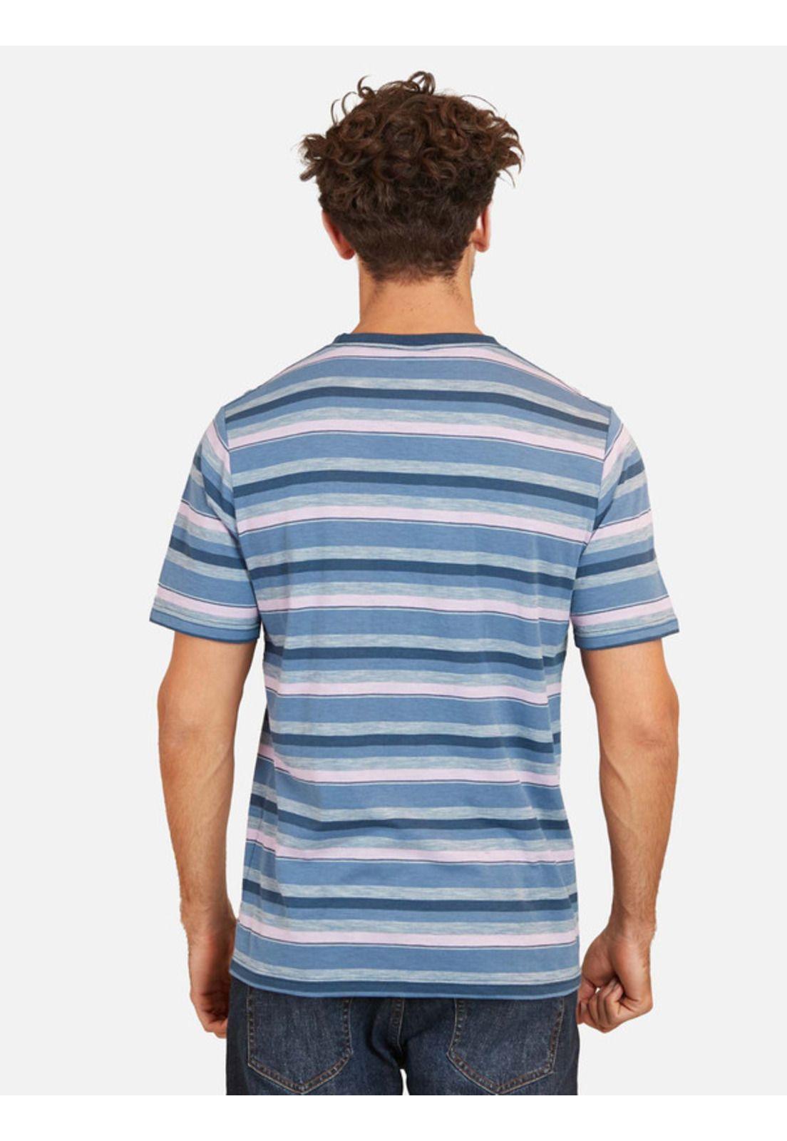 Polera Striped Drop Block Tee Hombre Multicolor Maui And Sons-1