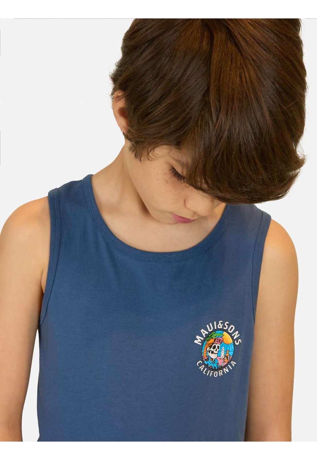 Polera S/M California Azul Niño Maui And Sons-2