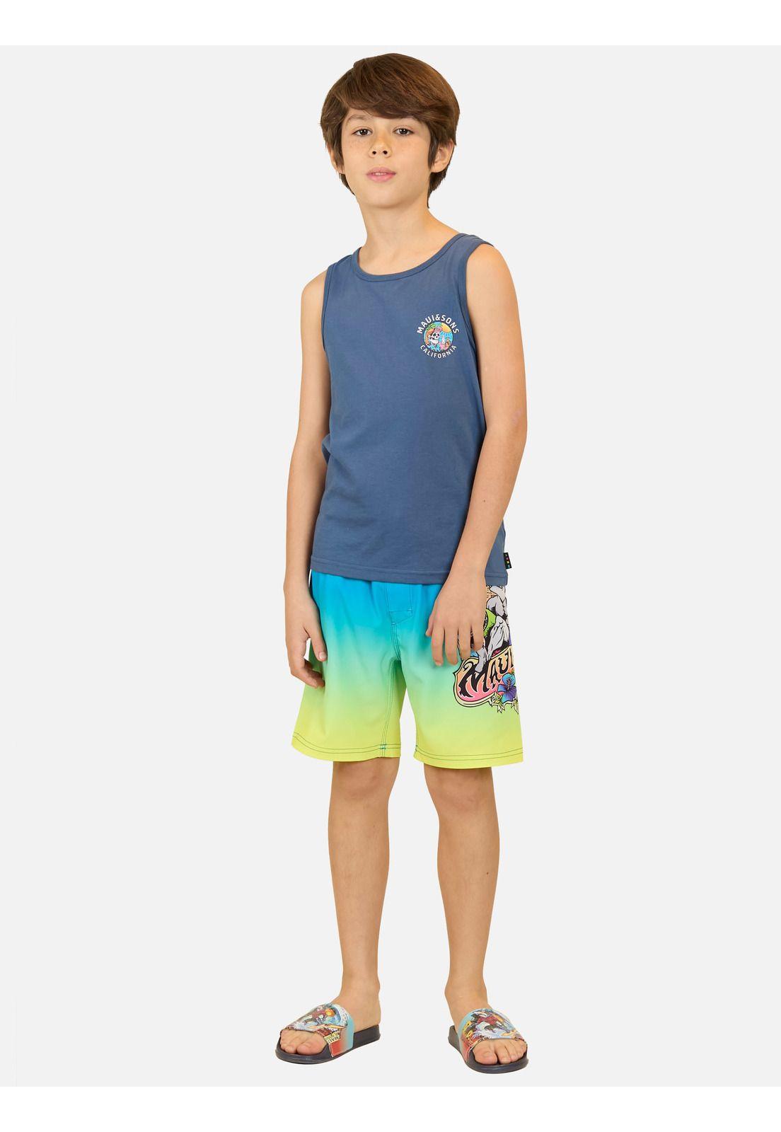 Polera S/M California Azul Niño Maui And Sons-3