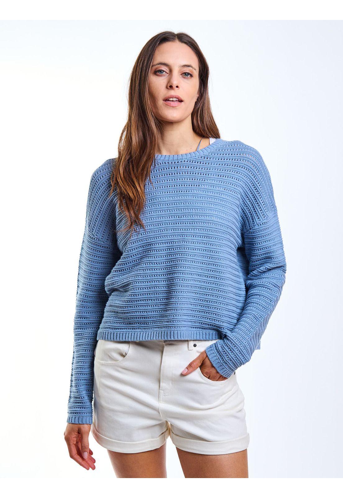 Sweater Alba Azul Mujer Maui and Sons-0