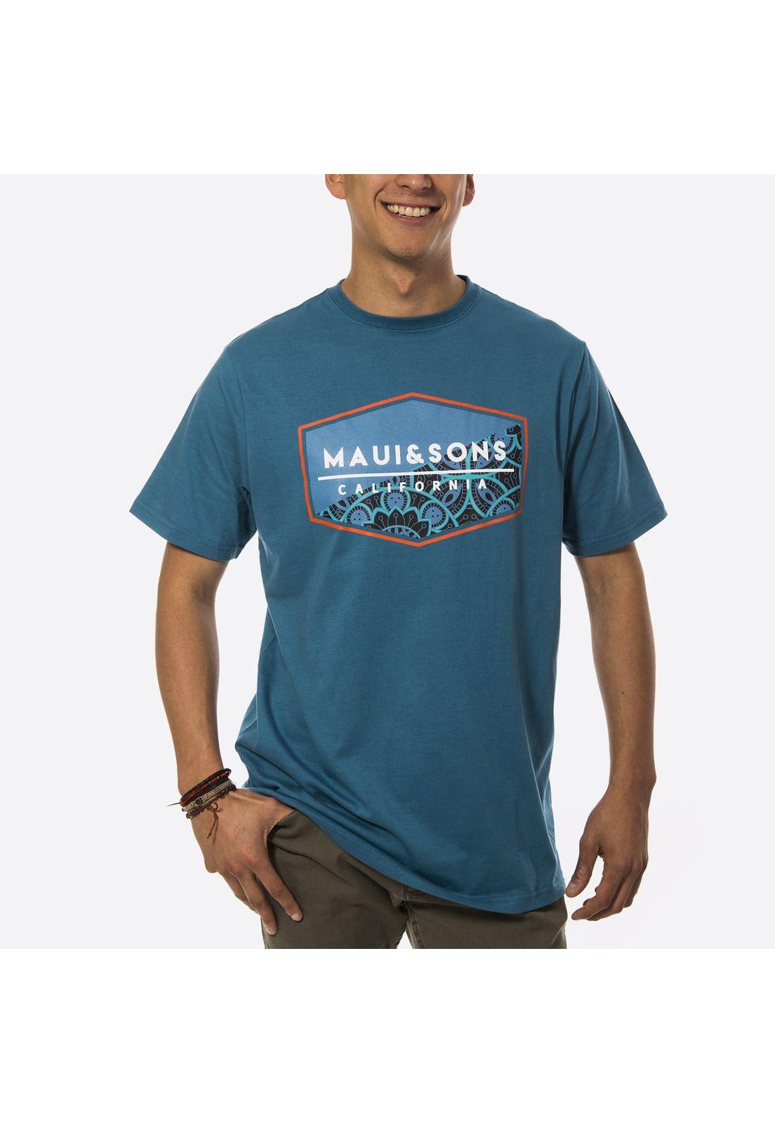 Polera M/C Hombre Azul Maui and Sons 5P292-MV19-0