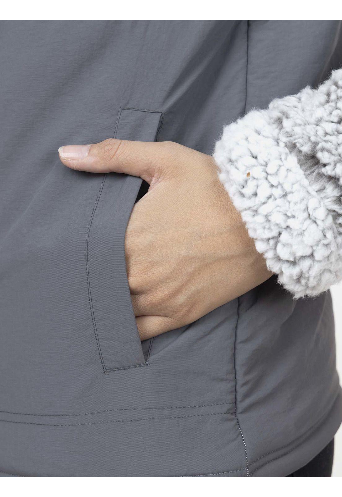 Halfzipper Mujer MINIMAL GRAY Gris Oscuro Maui and Sons-2