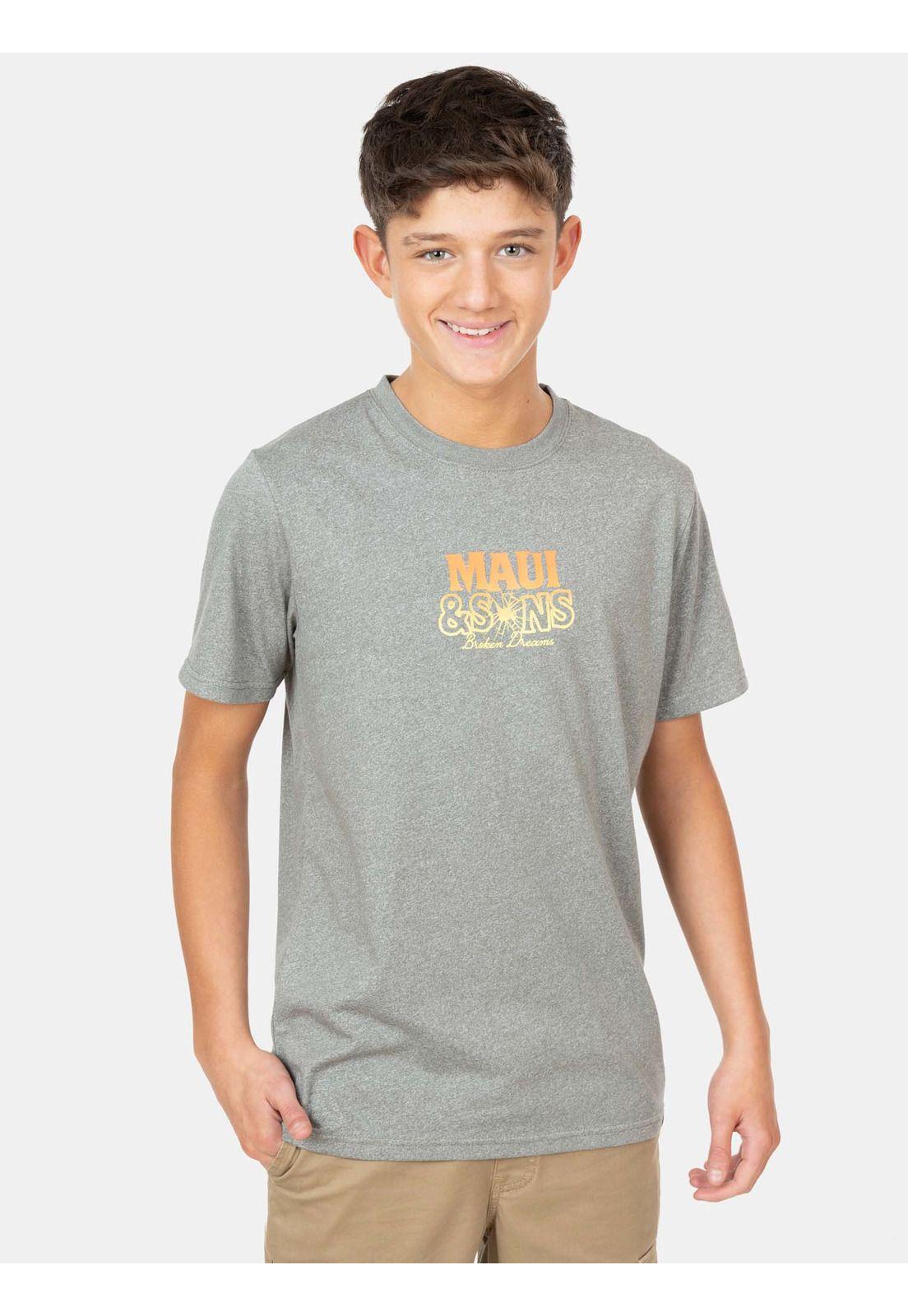 Polera MC Ride Or Die Verde Infantil Maui And Sons-0