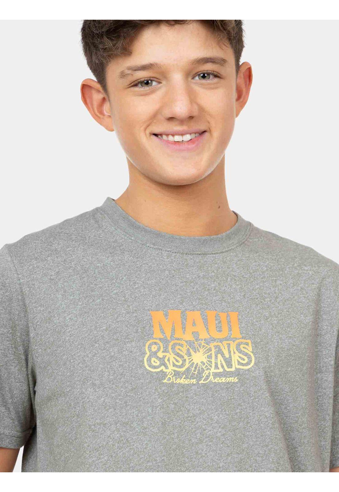 Polera MC Ride Or Die Verde Infantil Maui And Sons-3