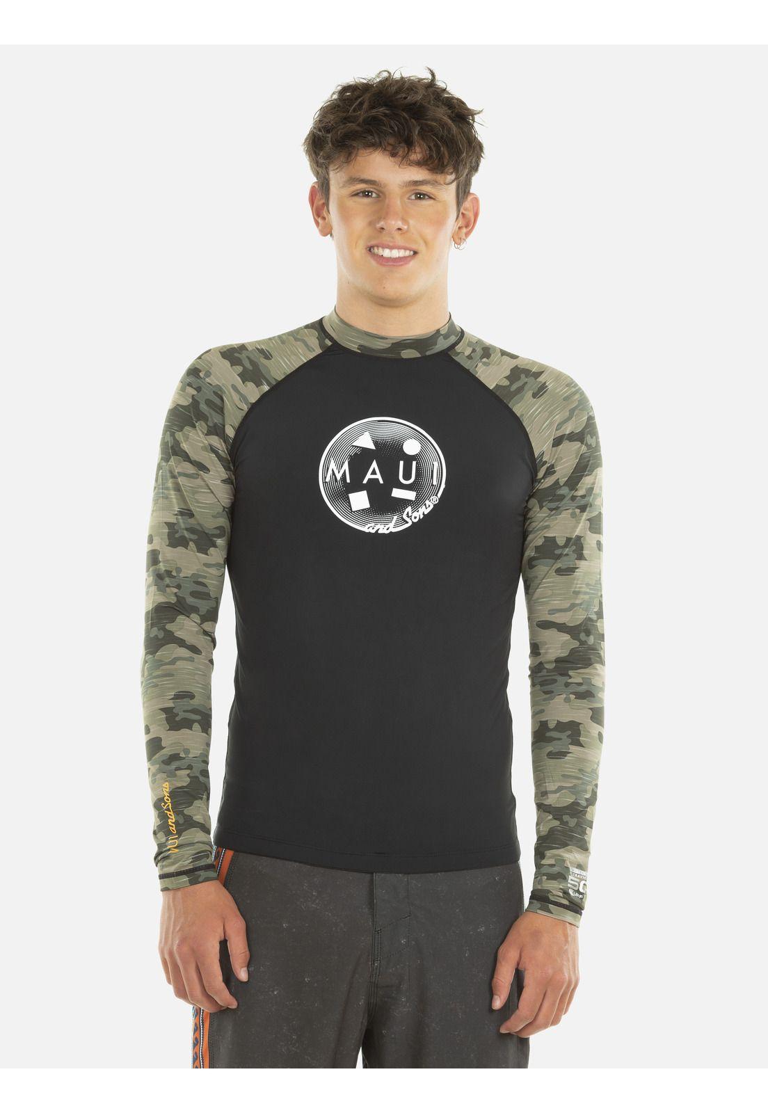 Polera Hombre 5P1330-MV21 Negro Maui and Sons-0