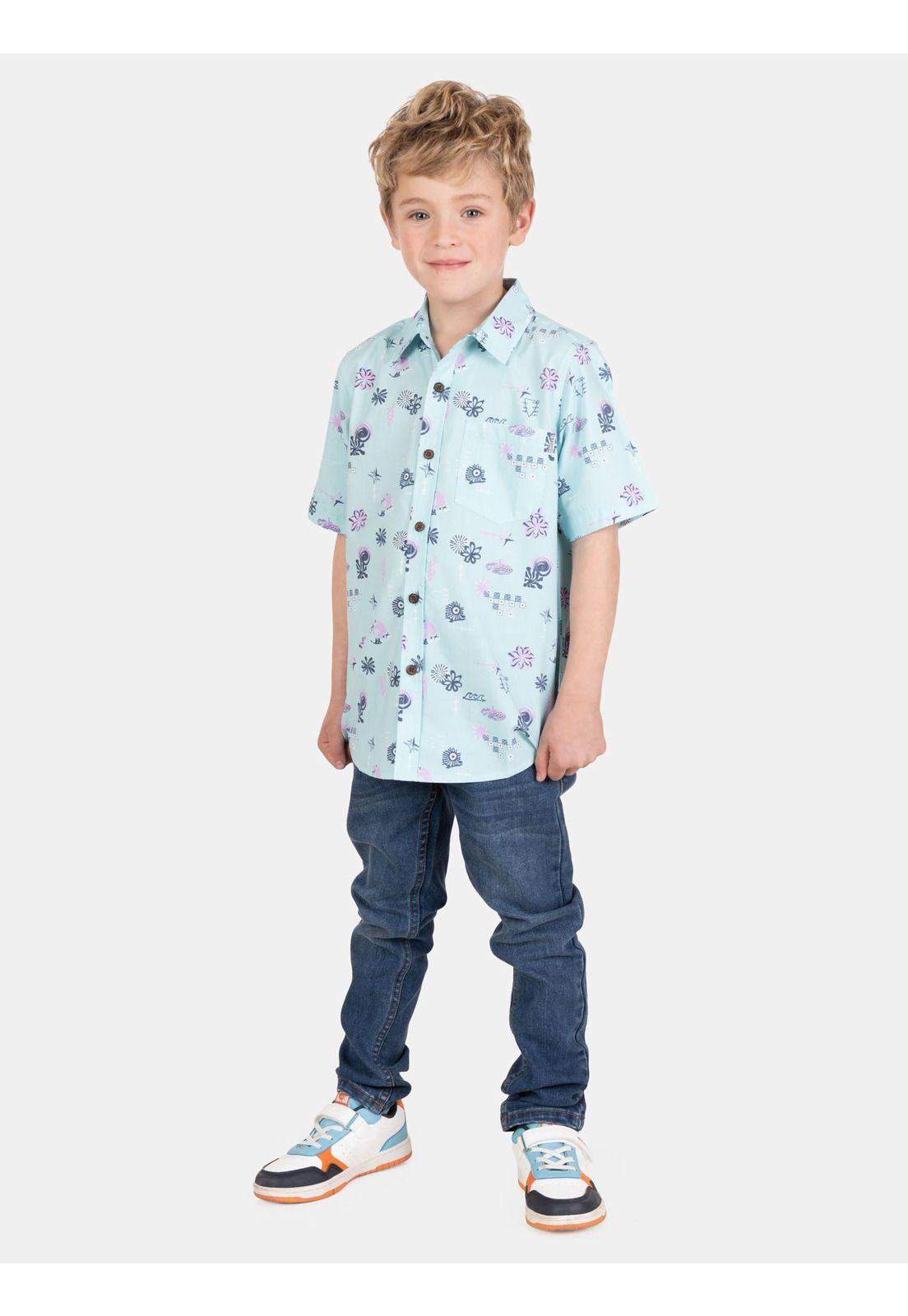 Camisa MC Survale Multicolor Infantil Maui And Sons-3