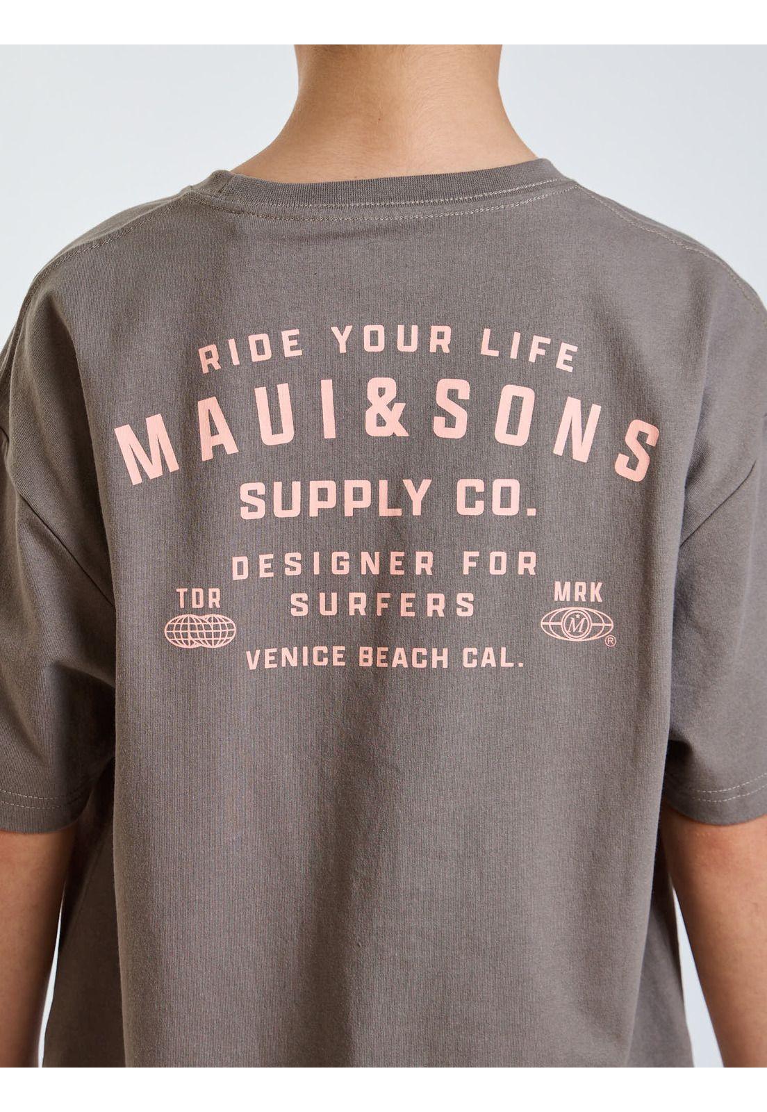 Polera MC Blue Café Infantil Maui and Sons-3