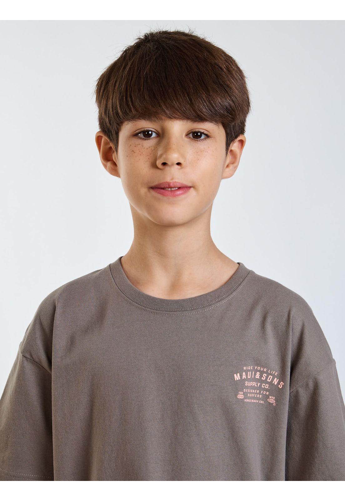 Polera MC Blue Café Infantil Maui and Sons-4