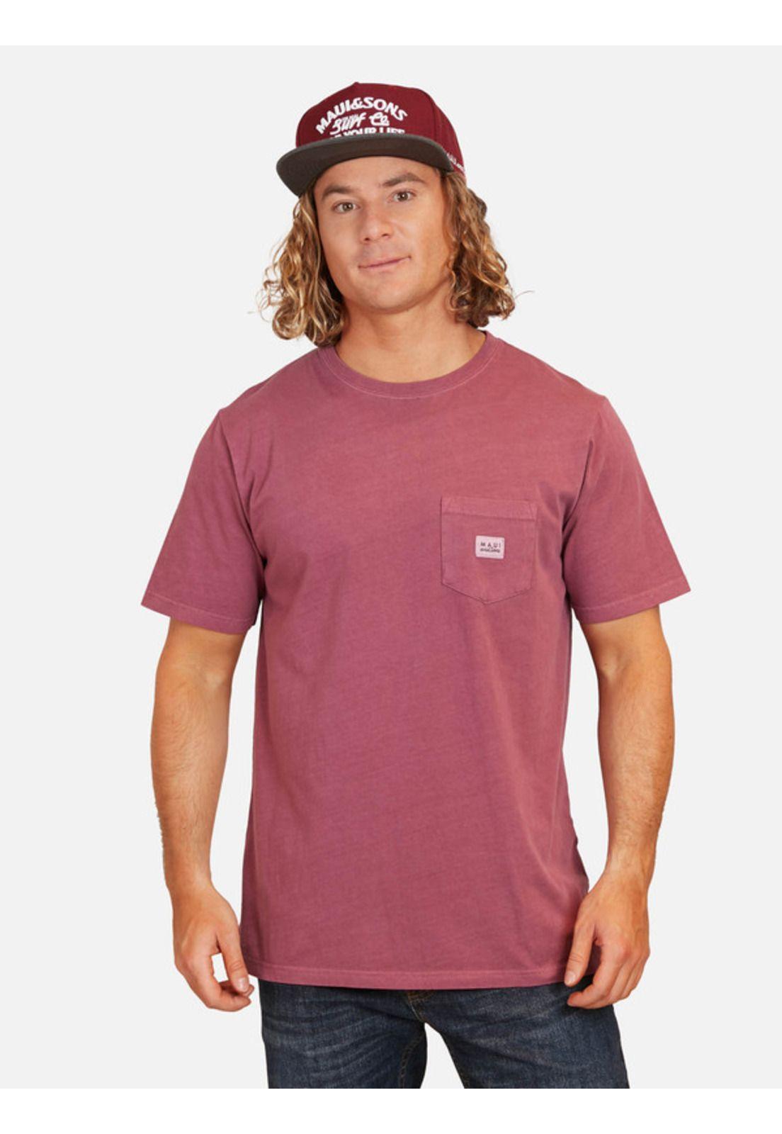 Polera Sin Nombre De Fantasia Hombre Rojo Maui And Sons-0