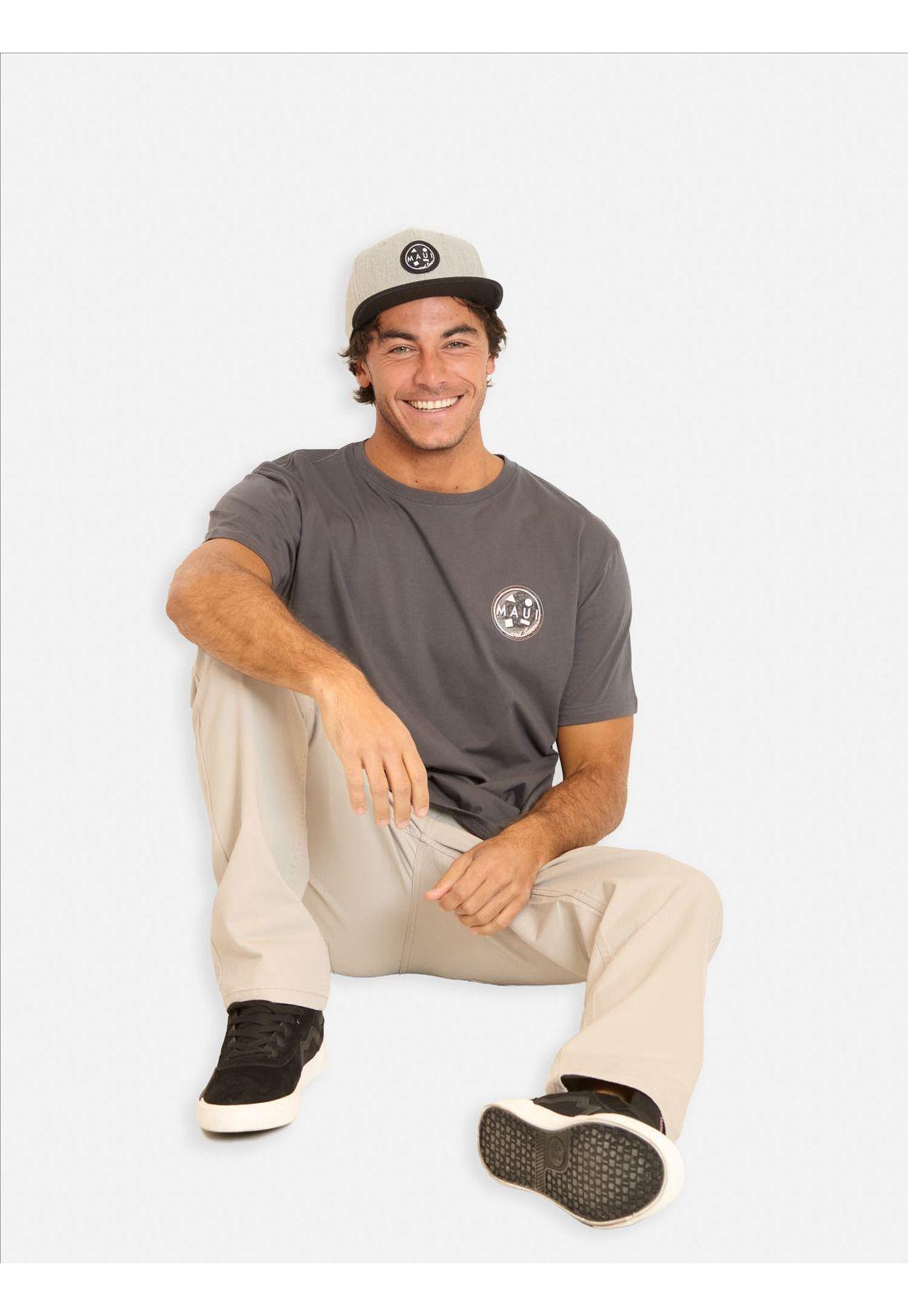 Polera MC Rexoloft Gris Hombre Maui And Sons-3