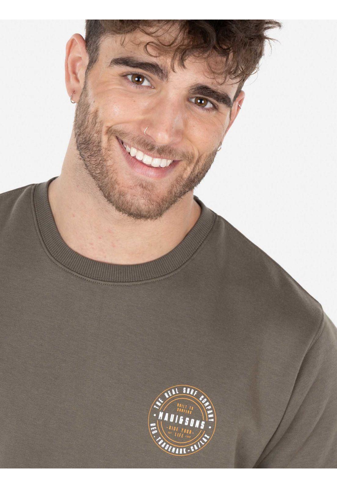 Poleron REAL SURF COMPANY Hombre Verde Maui and Sons-1