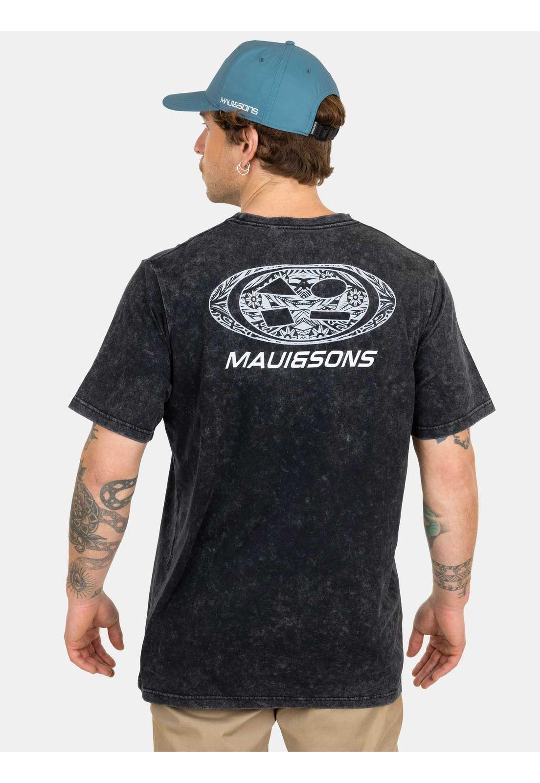 Polera MC Classic Logo Tees  Negro Hombre Maui And Sons-1