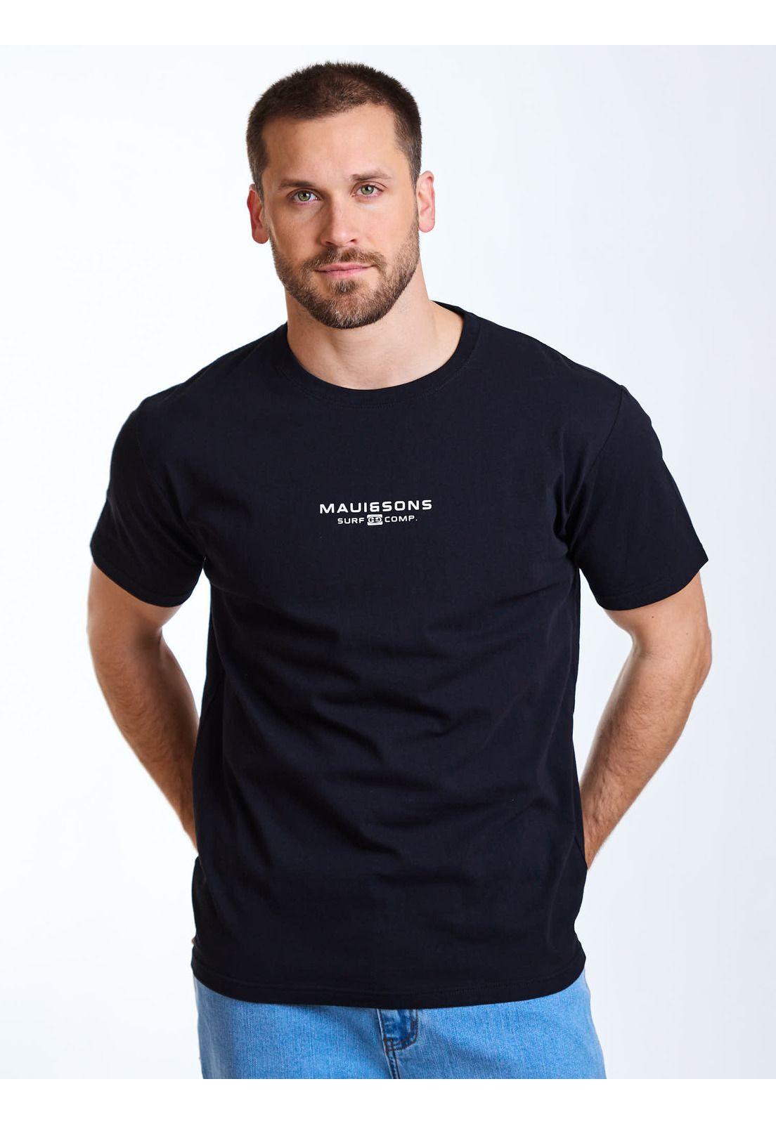 Polera MC Nomand Negro Hombre Maui and Sons-0