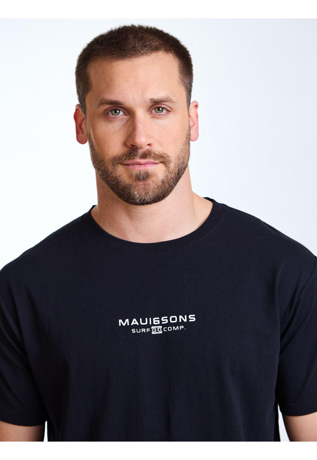 Polera MC Nomand Negro Hombre Maui and Sons-3