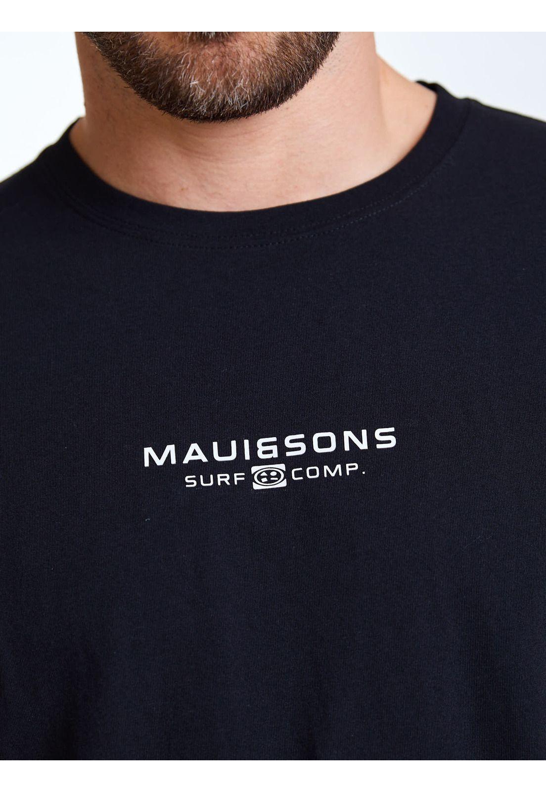 Polera MC Nomand Negro Hombre Maui and Sons-4
