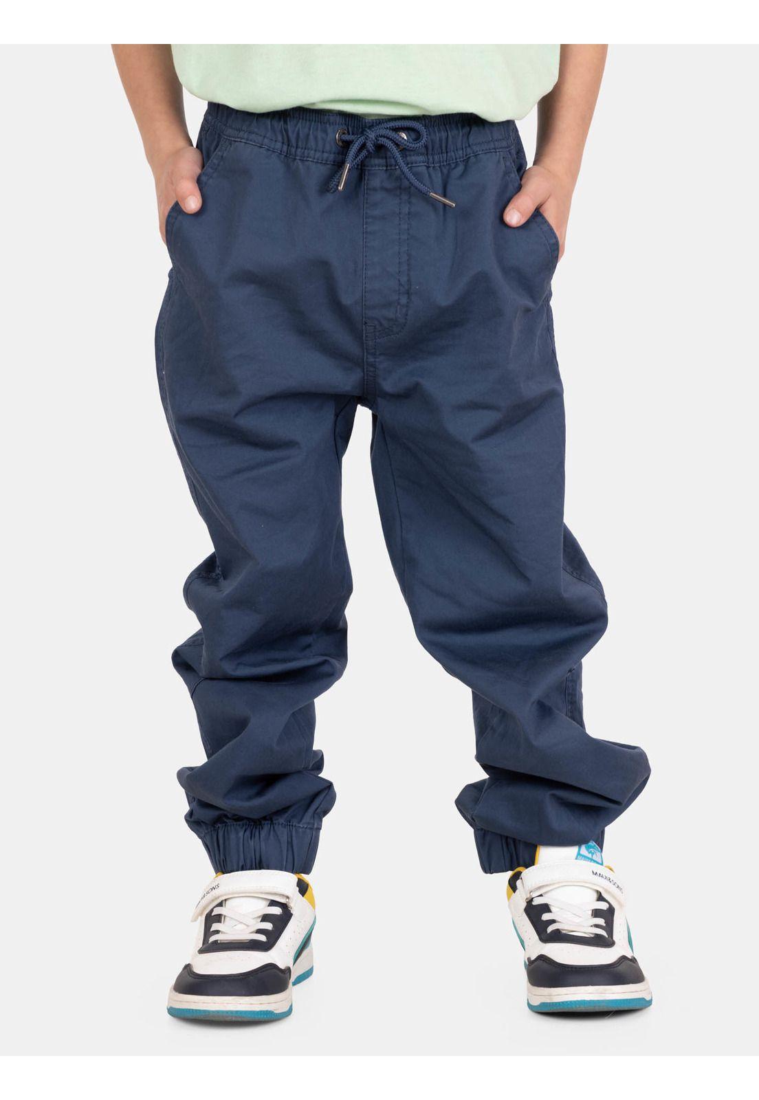 Pantalón Jogger Naluair Celeste Infantil Maui And Sons-0