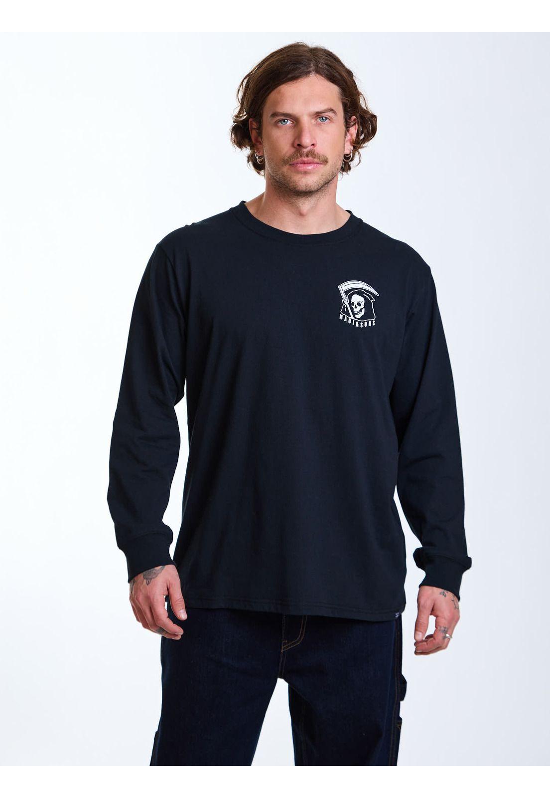 Polera ML Spirit Negro Hombre Maui and Sons-6