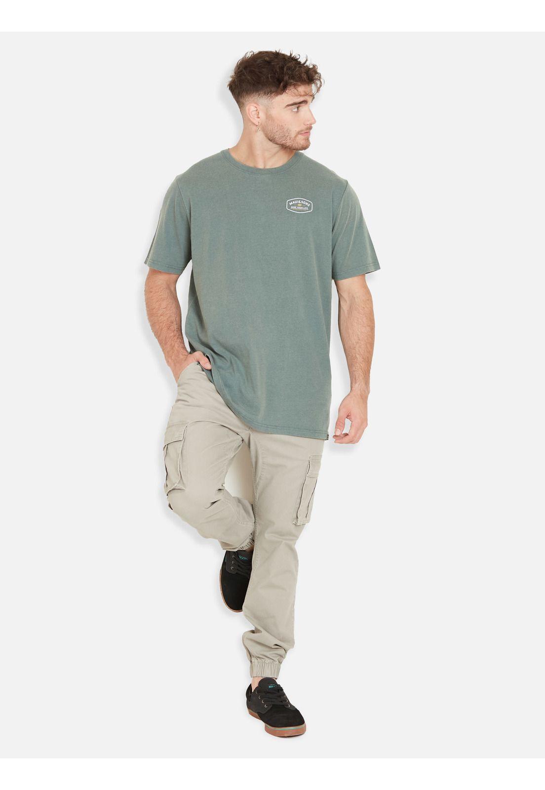 Polera RETRO COOKIE SS TEE Hombre Verde Maui & Sons-2