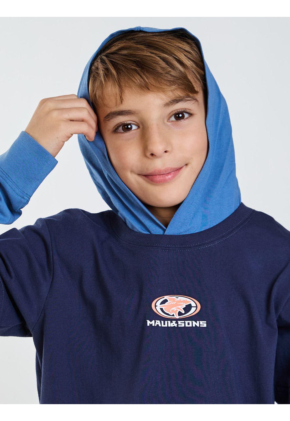 Polera ML Surf Legacy Azul Infantil Maui and Sons-4