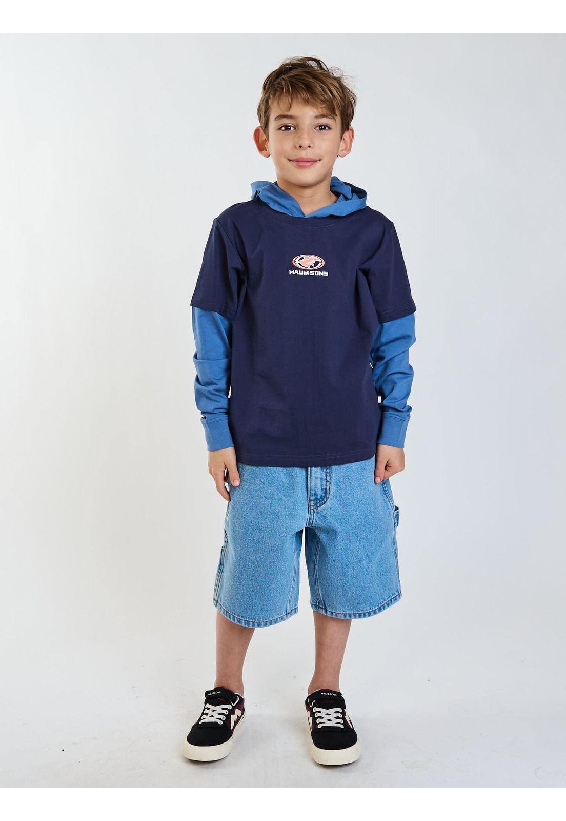 Polera ML Surf Legacy Azul Infantil Maui and Sons-6