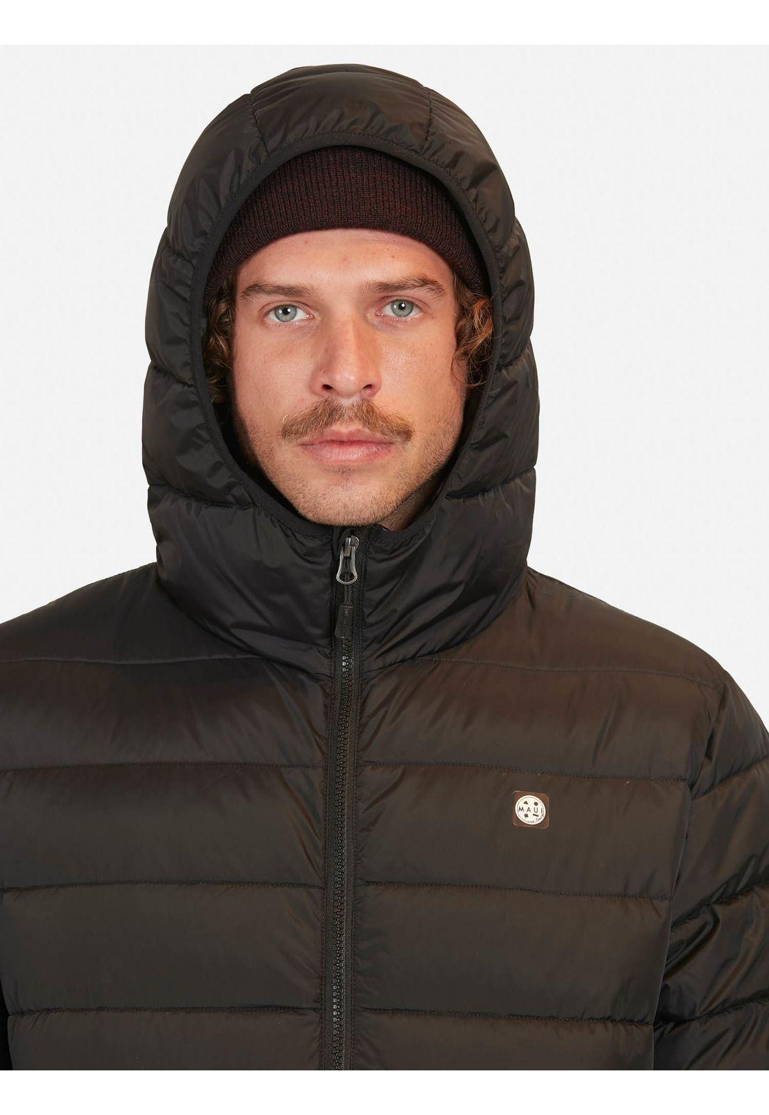 Parka Puffa Haleiwa Negro Hombre Maui And Sons-2
