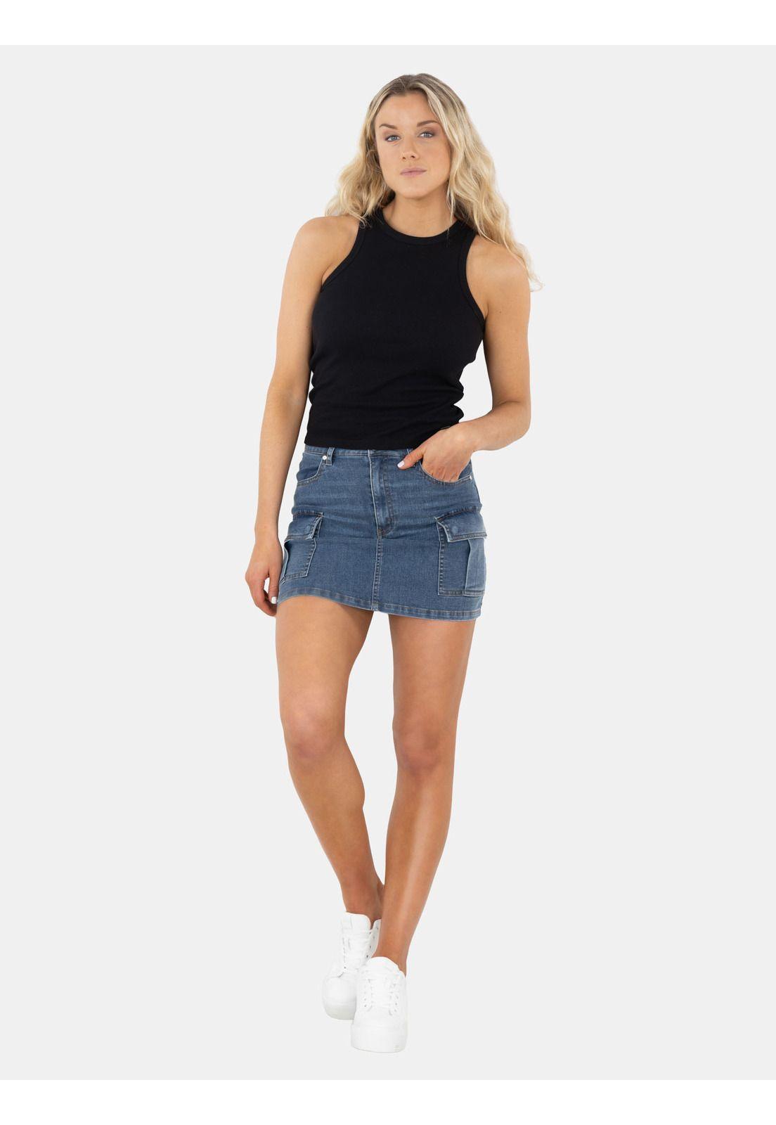 Falda Kailua Azul Mujer Maui And Sons-3