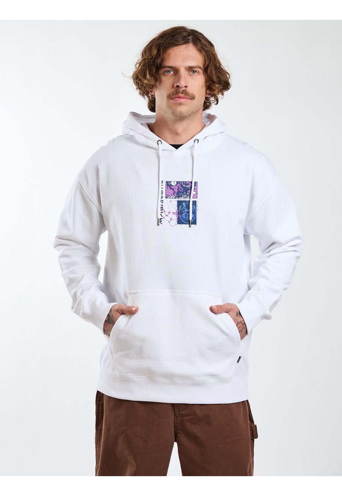 Poleron Canguro Shore Blanco Hombre Maui and Sons-6