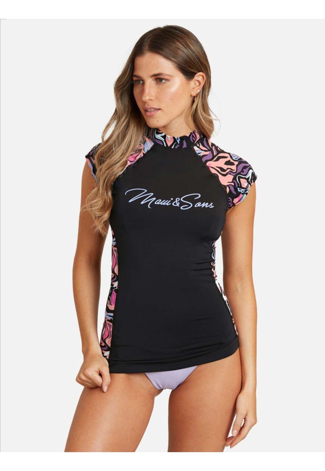 Polera UVP IslandEvoke Multicolor Mujer Maui and sons-0