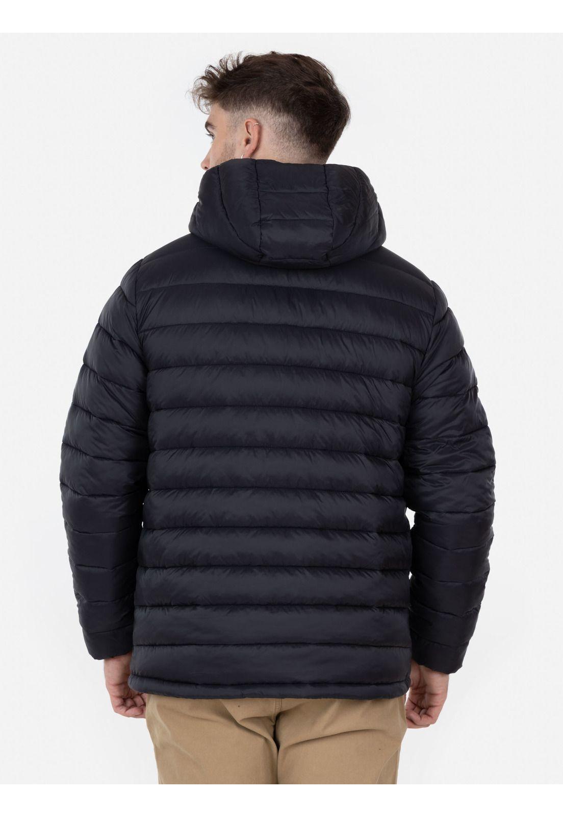 Parka Sherpa Quilted Hombre Negro Maui and Sons-1